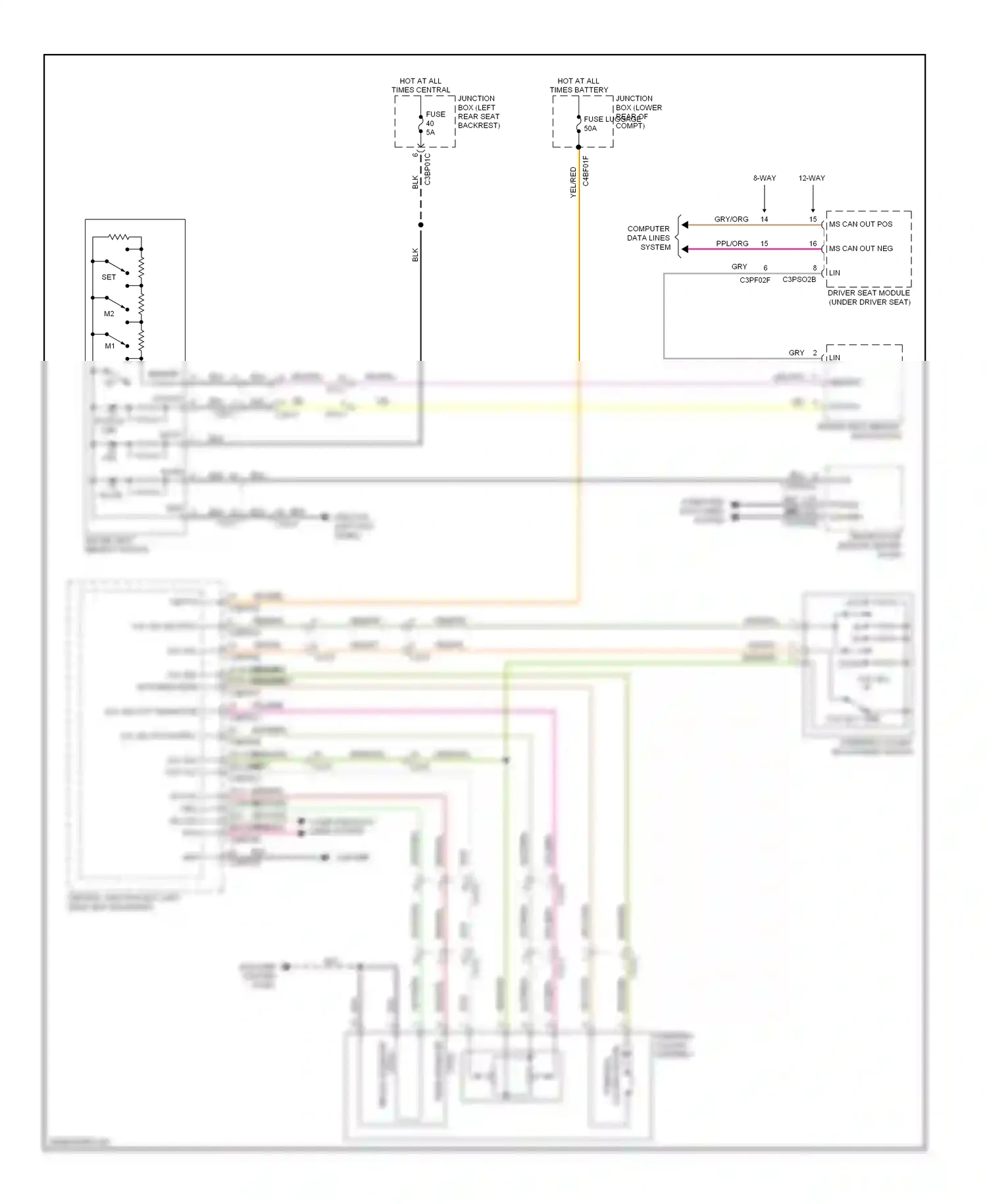 Jaguar XJ X351 (2009-2015) computer data lines system wiring diagram  (40 of 82)