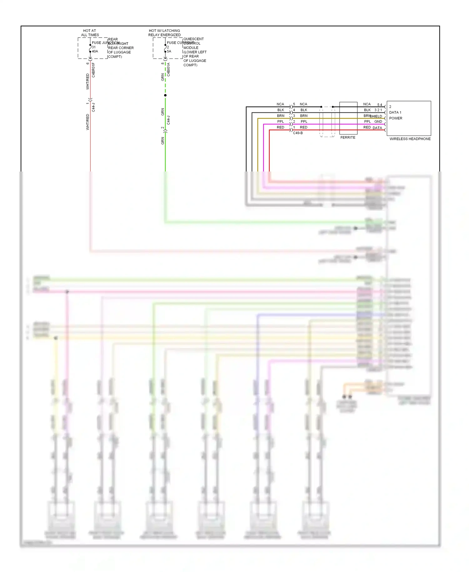 Jaguar XJ X351 (2009-2015) computer data lines system wiring diagram  (64 of 82)