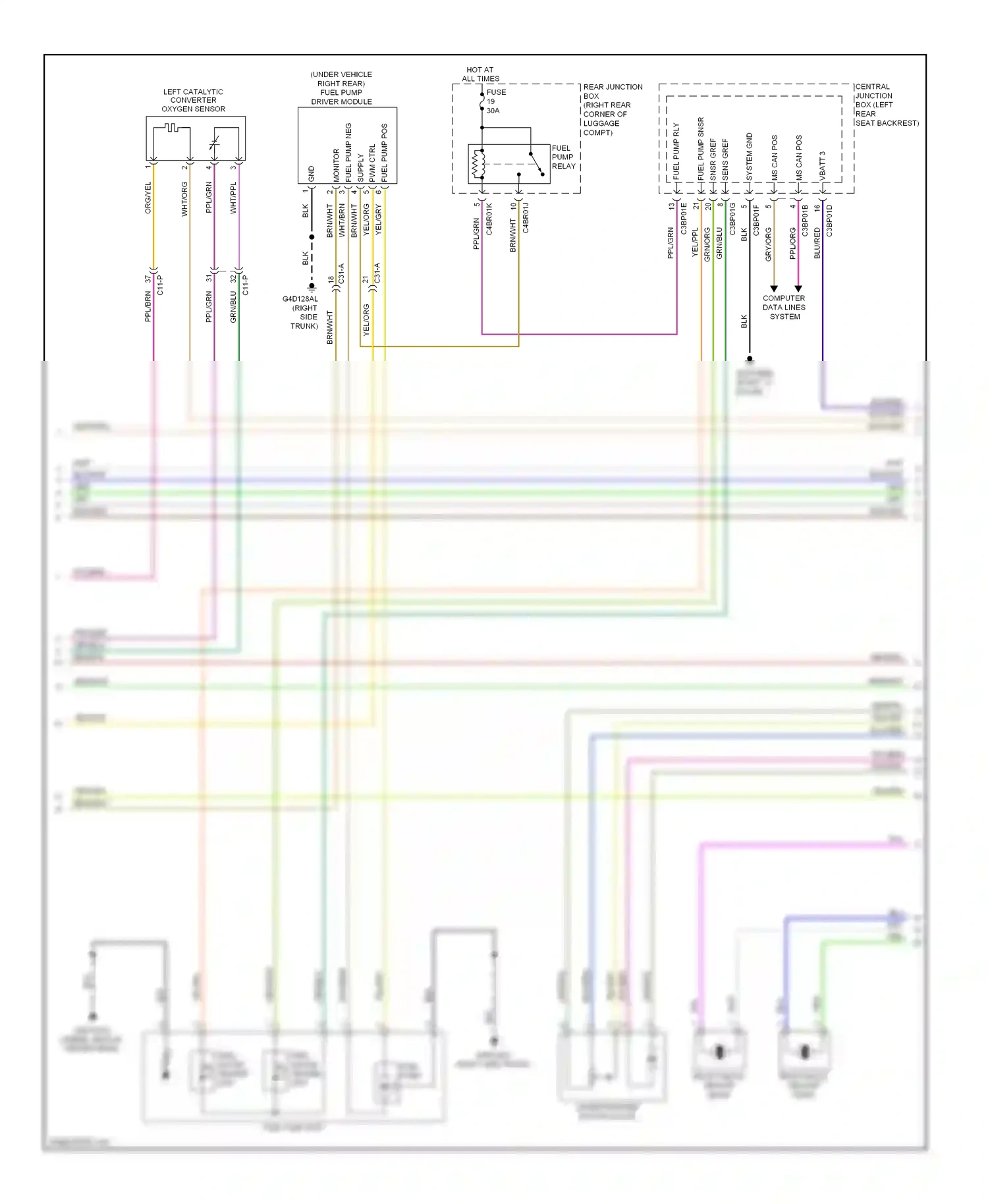 Jaguar XJ X351 (2009-2015) computer data lines system wiring diagram  (19 of 82)