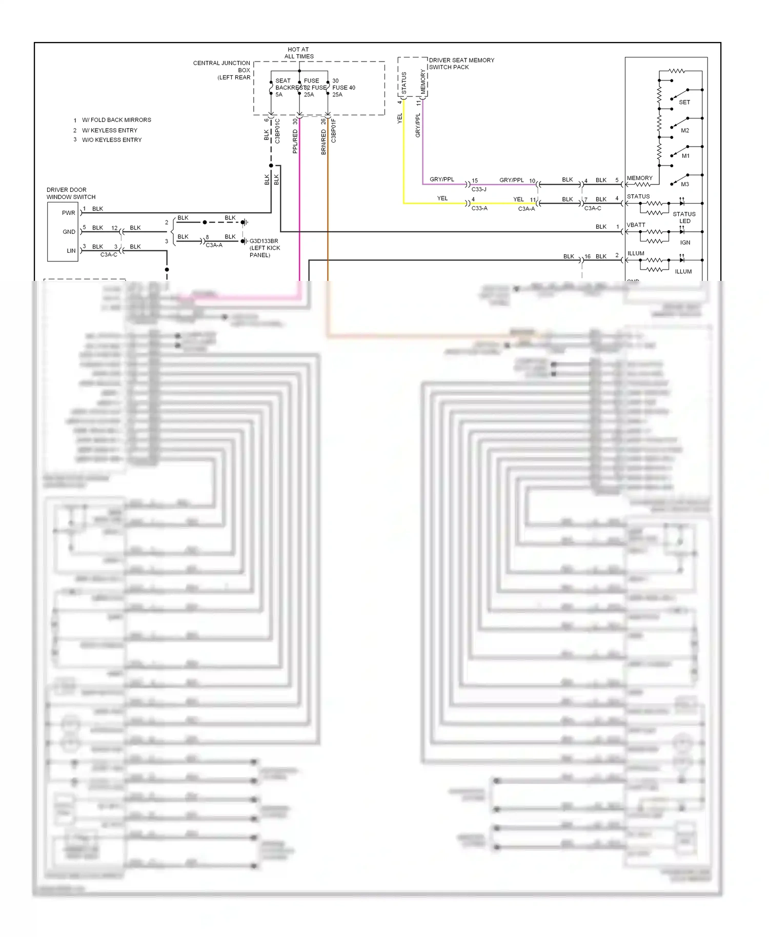 Jaguar XJ X351 (2009-2015) engine controls system wiring diagram  (3 of 3)