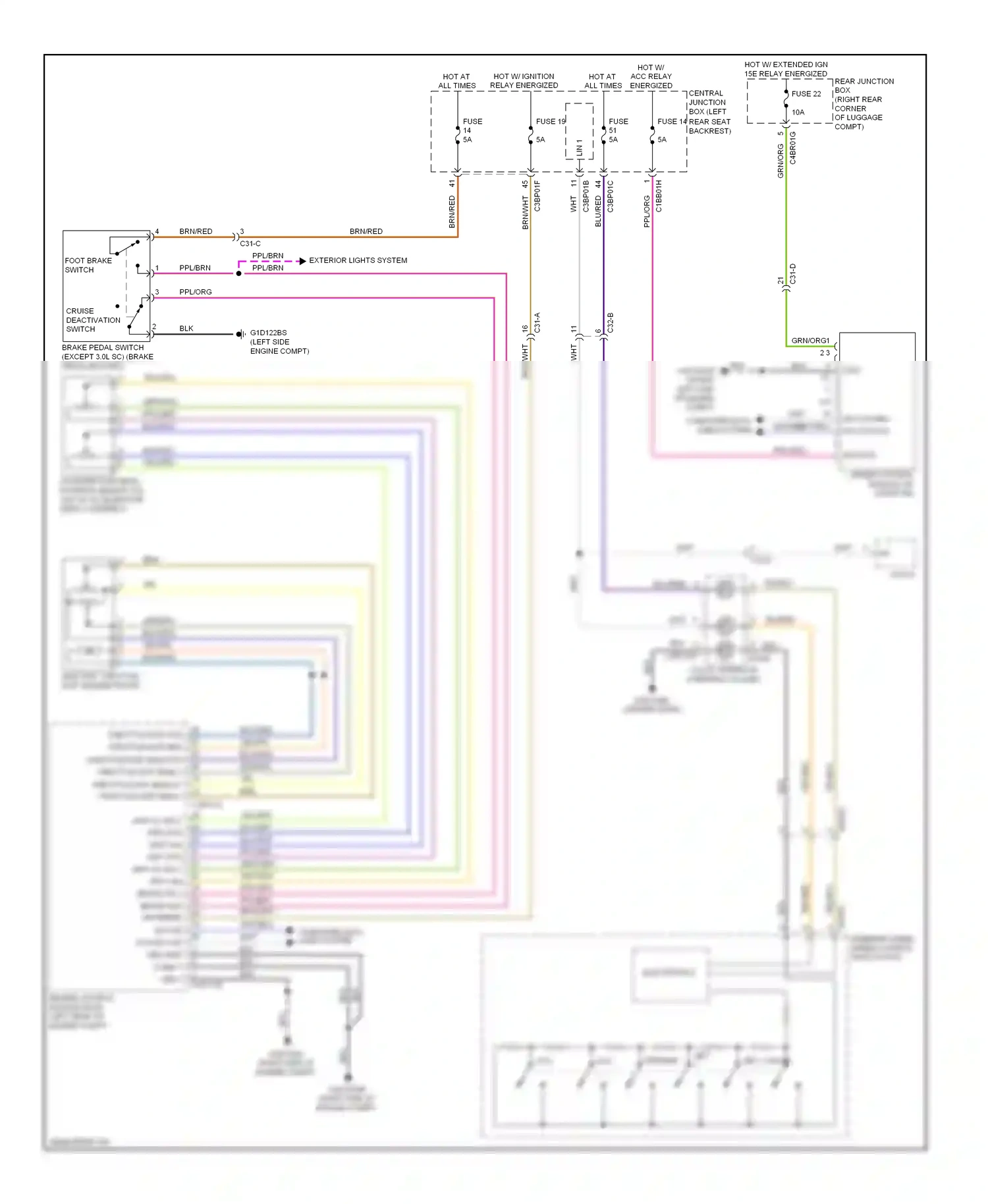 Jaguar XJ X351 (2009-2015) (left side engine compt) wiring diagram  (2 of 10)