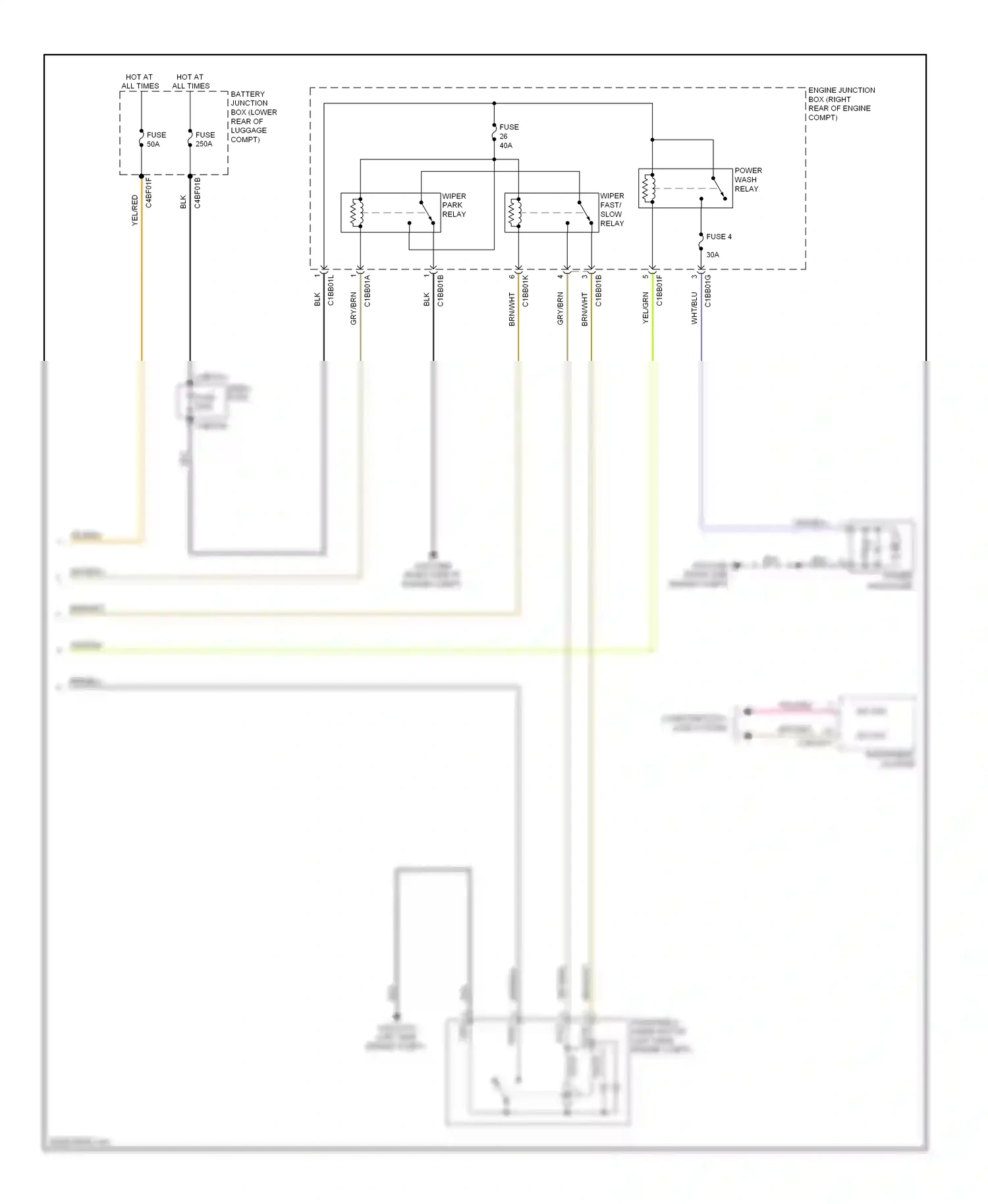 Jaguar XJ X351 (2009-2015) (left side engine compt) wiring diagram  (7 of 10)