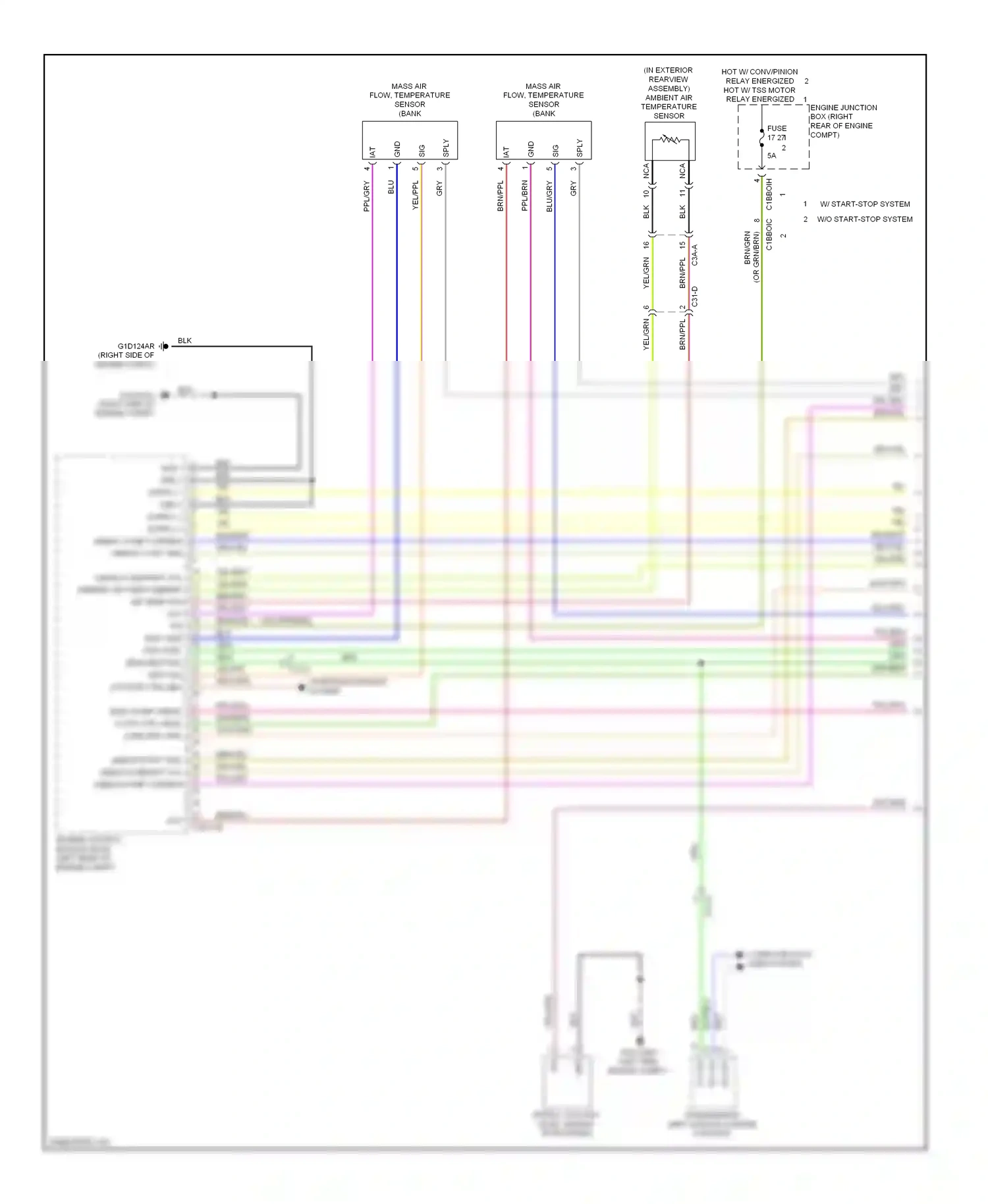Jaguar XJ X351 (2009-2015) (left side engine compt) wiring diagram  (9 of 10)