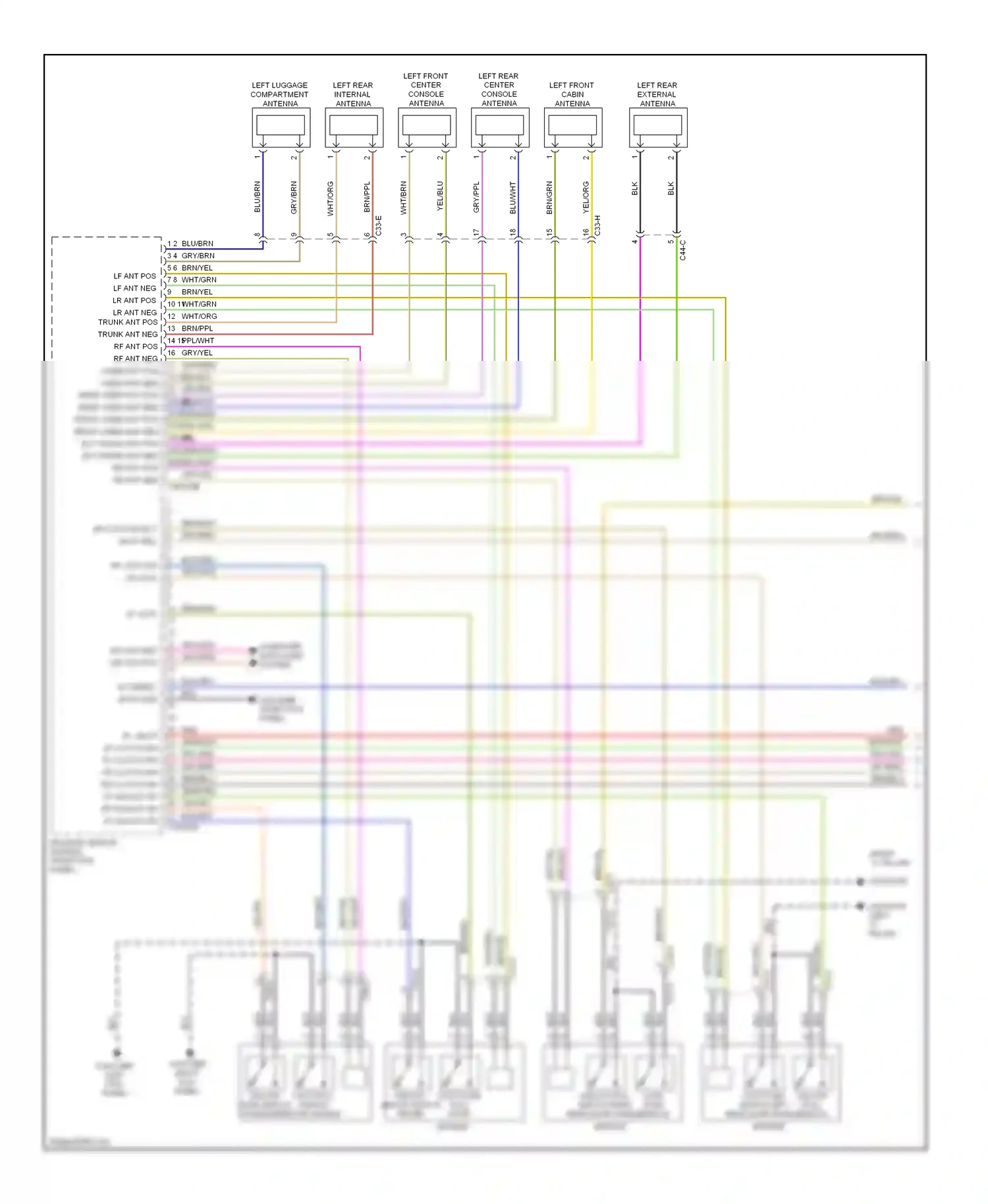 Jaguar XJ X351 (2009-2015) unlock pull switch wiring diagram  (1 of 1)