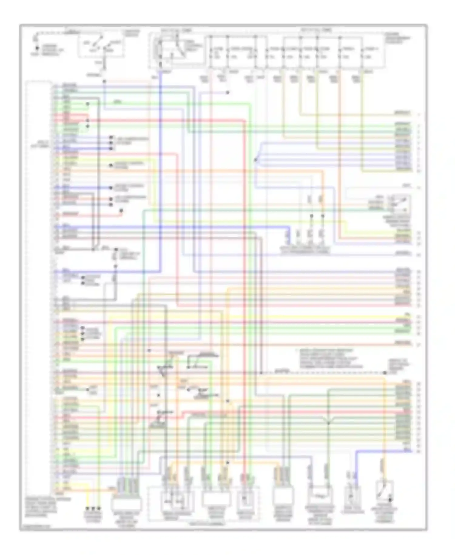 XJR Jaguar II (1994-2003): Wiring diagram engine performance 4.0l (1 of 4)
