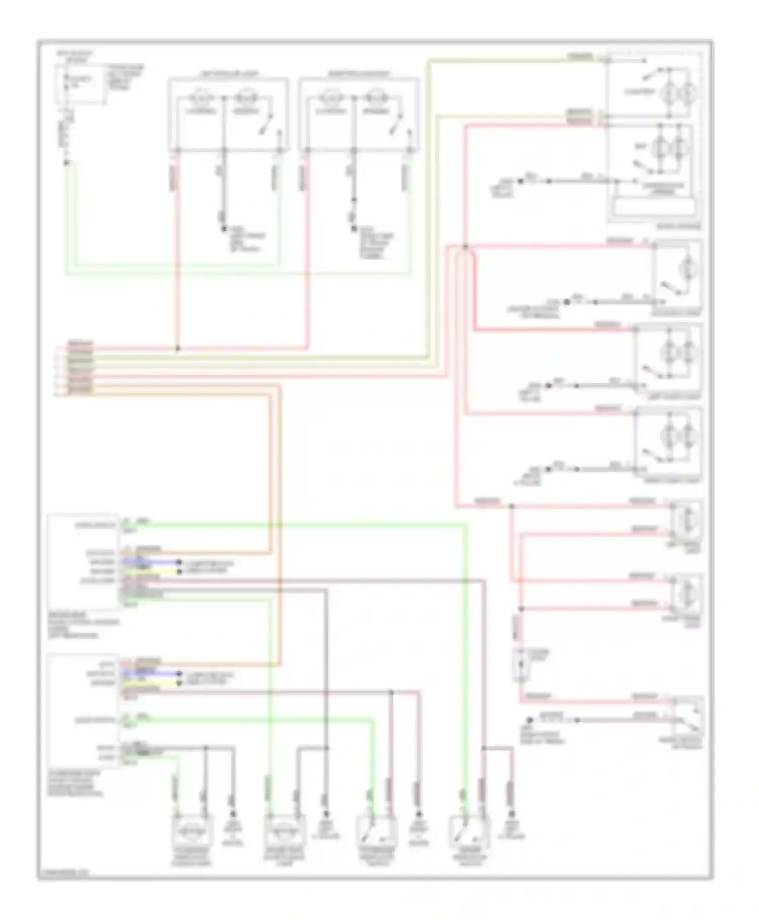 XJR Jaguar II (1994-2003): Courtesy lamps circuit (2 of 2)