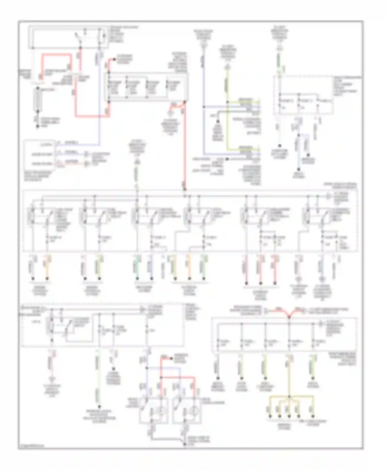 XJR Jaguar II (1994-2003): Power distribution circuit (1 of 4)