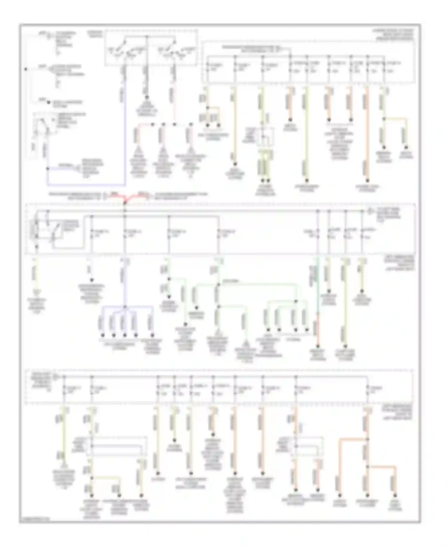 XJR Jaguar II (1994-2003): Power distribution circuit (2 of 4)