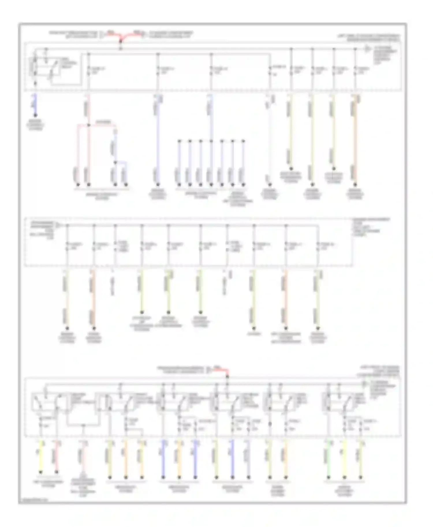 XJR Jaguar II (1994-2003): Power distribution circuit (3 of 4)