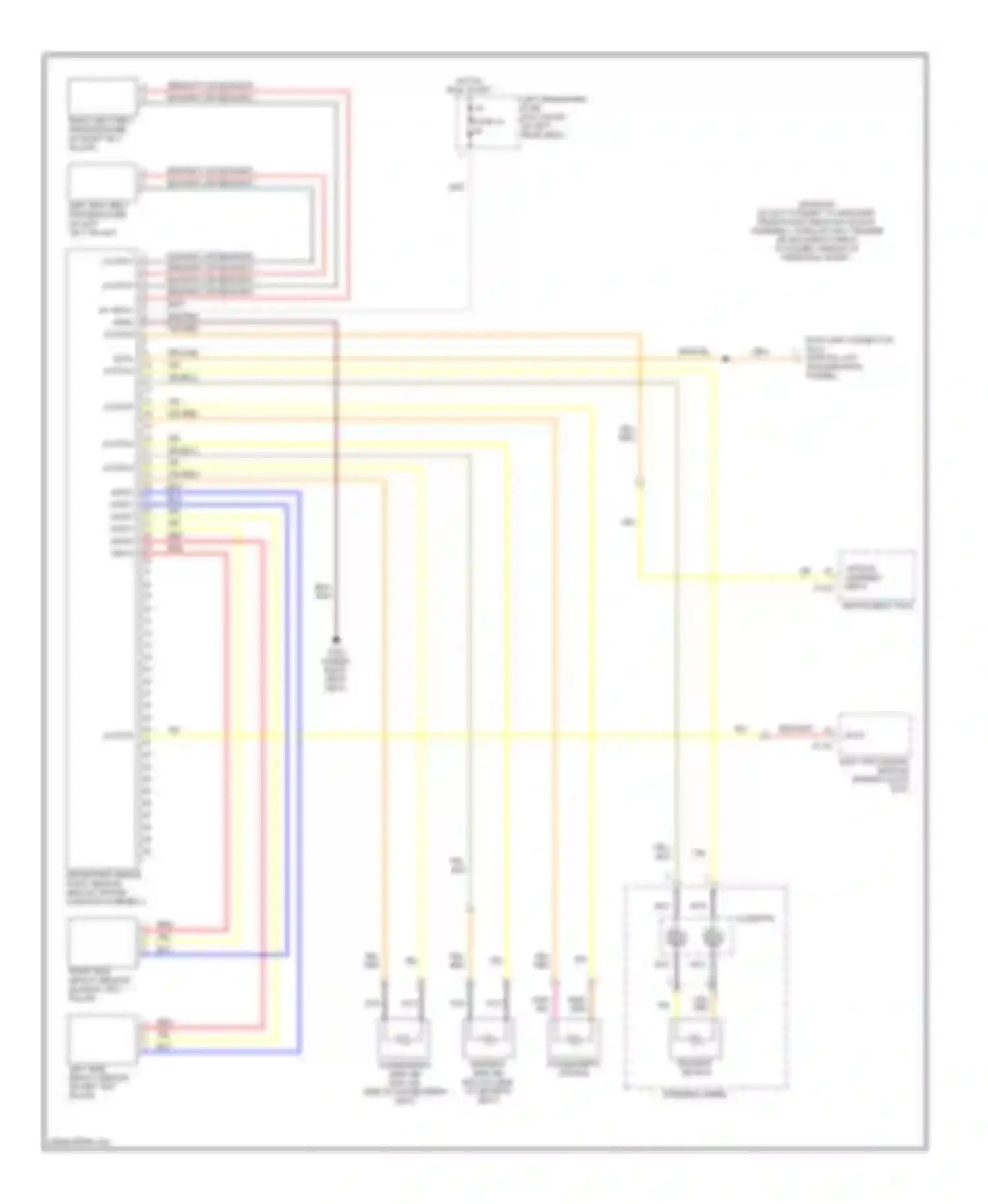 XJR Jaguar II (1994-2003): Supplemental restraints circuit