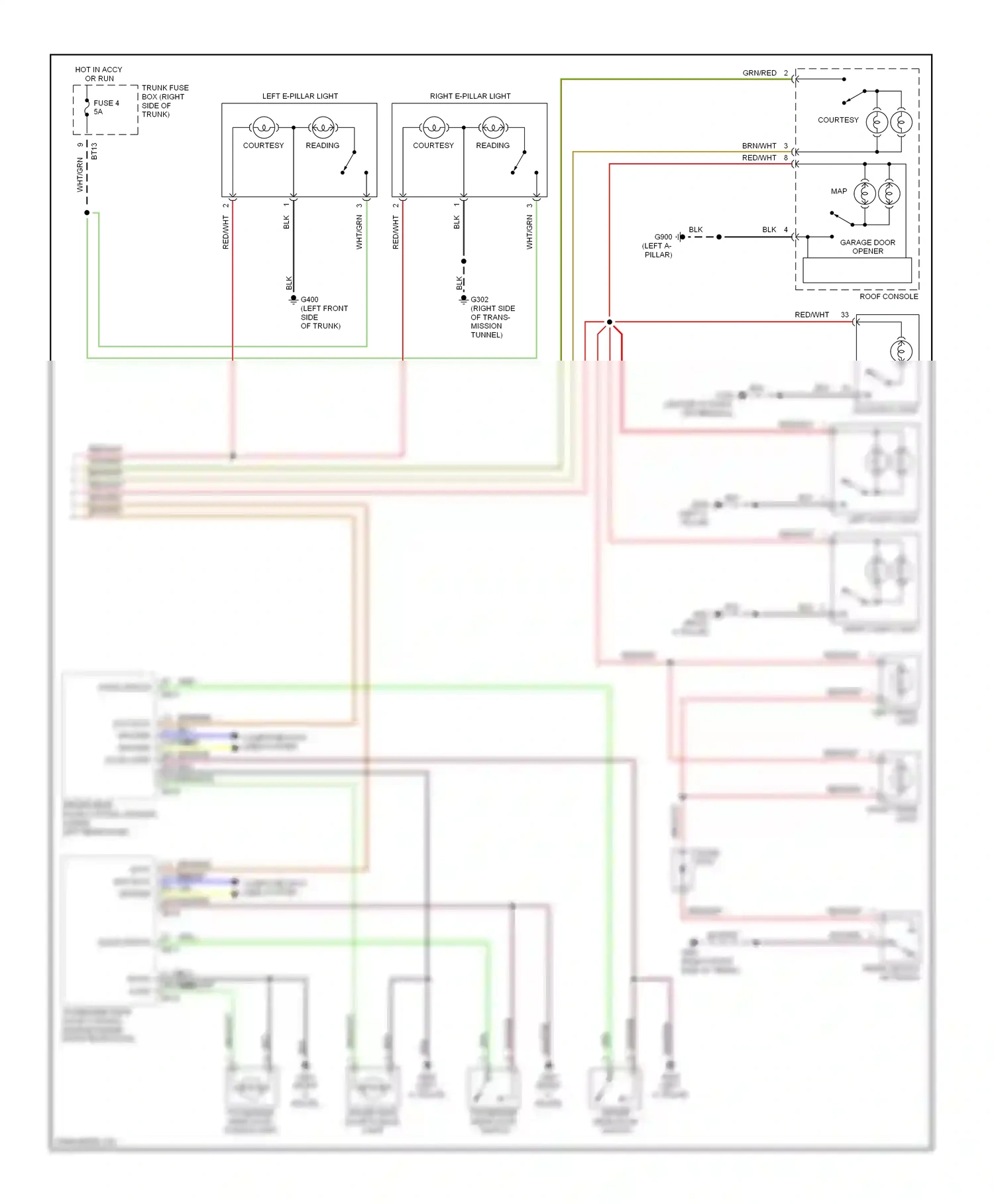 Jaguar XJR II (1994-2003) computer data lines system wiring diagram  (11 of 33)