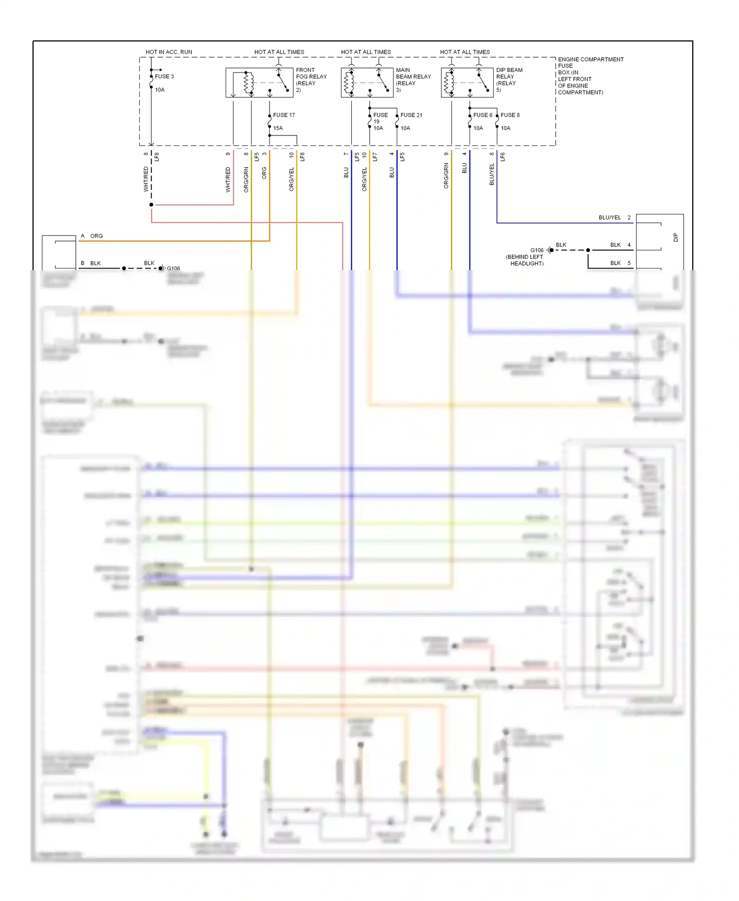 Jaguar XJR II (1994-2003) computer data lines system wiring diagram  (8 of 33)