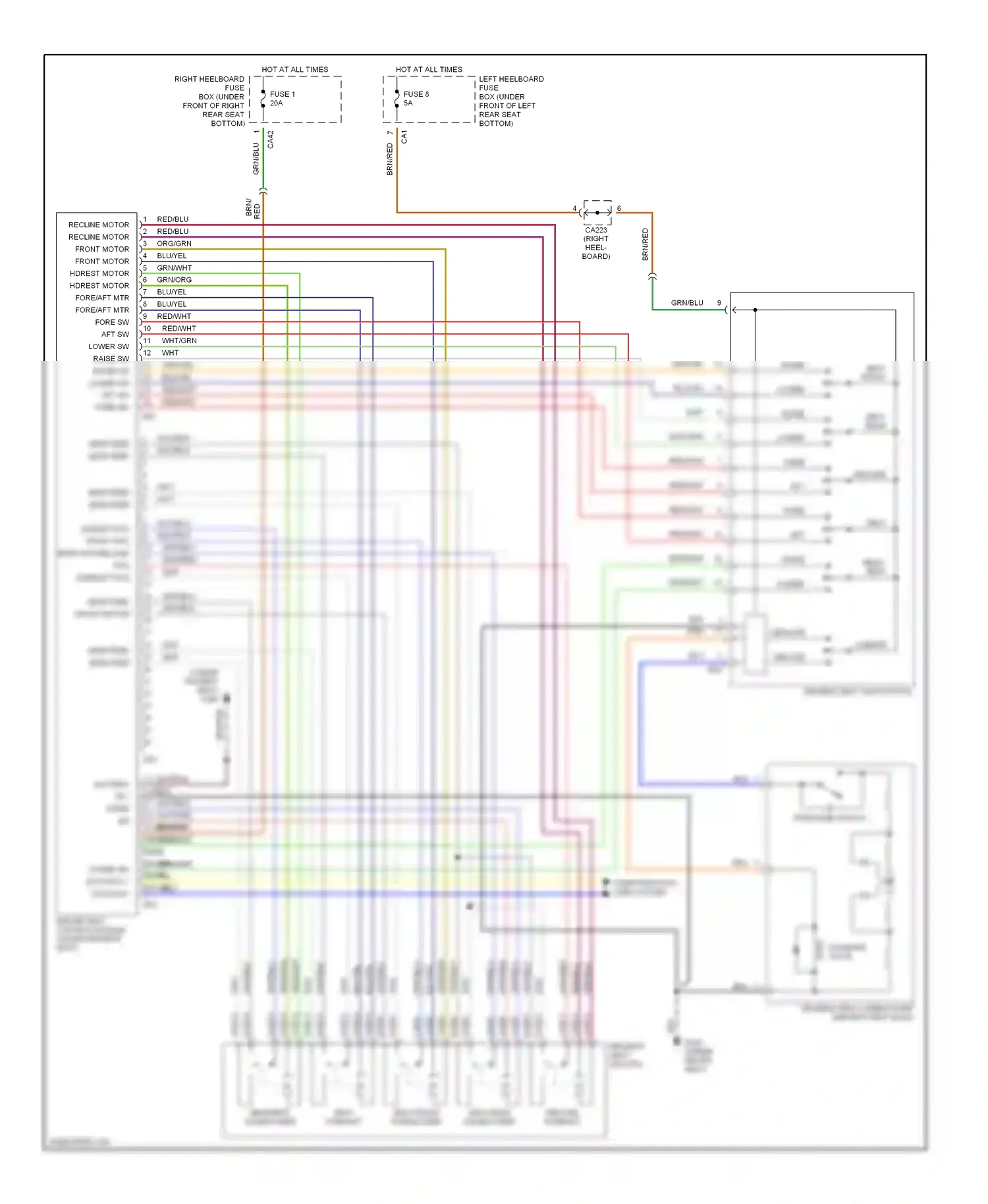 Jaguar XJR II (1994-2003) computer data lines system wiring diagram  (12 of 33)