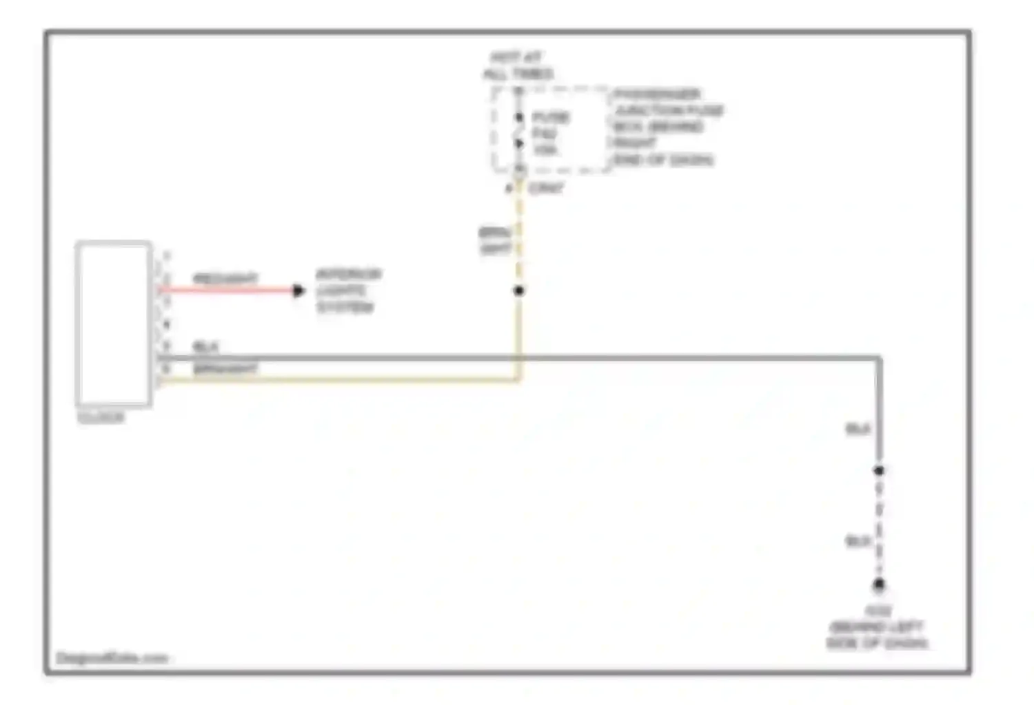 XJR Jaguar III (2003-2009): Clock circuit