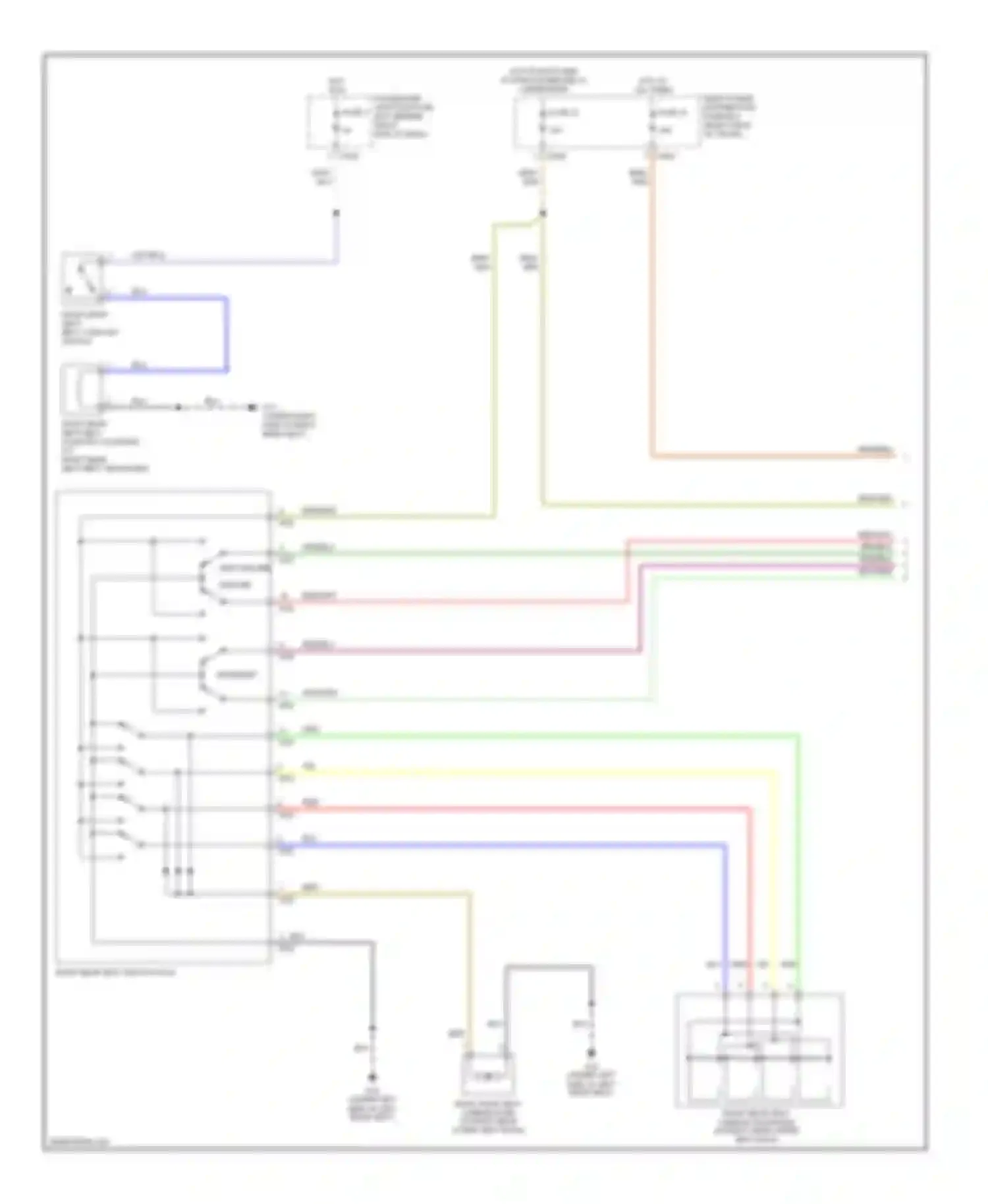 XJR Jaguar III (2003-2009): Right memory rear seat circuit (1 of 2)