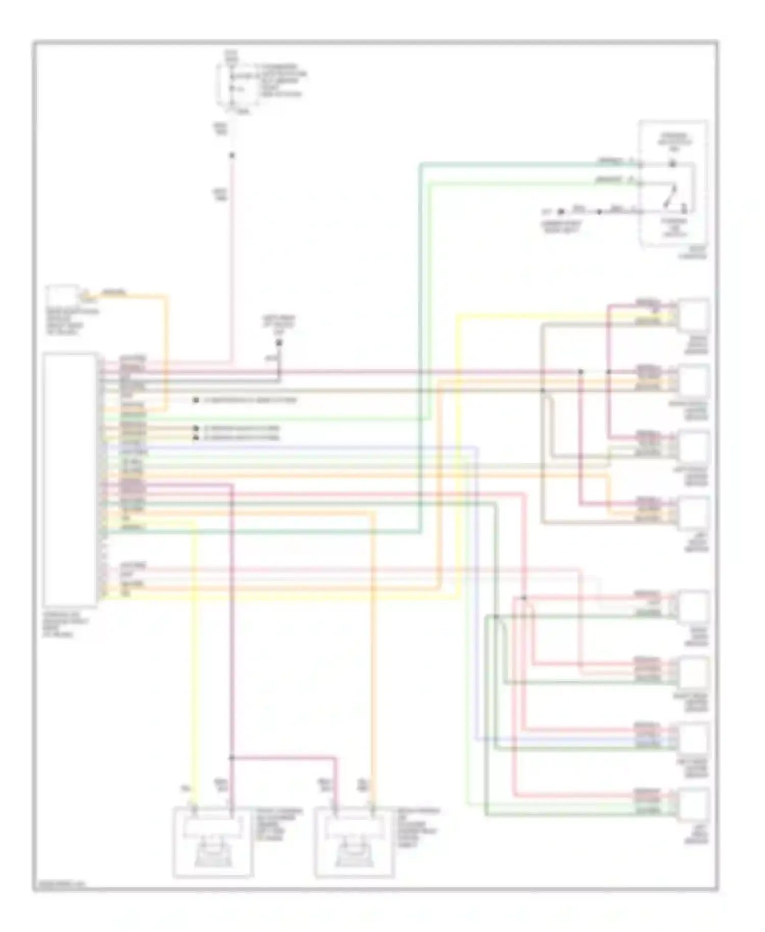 XJR Jaguar III (2003-2009): Parking assistant circuit