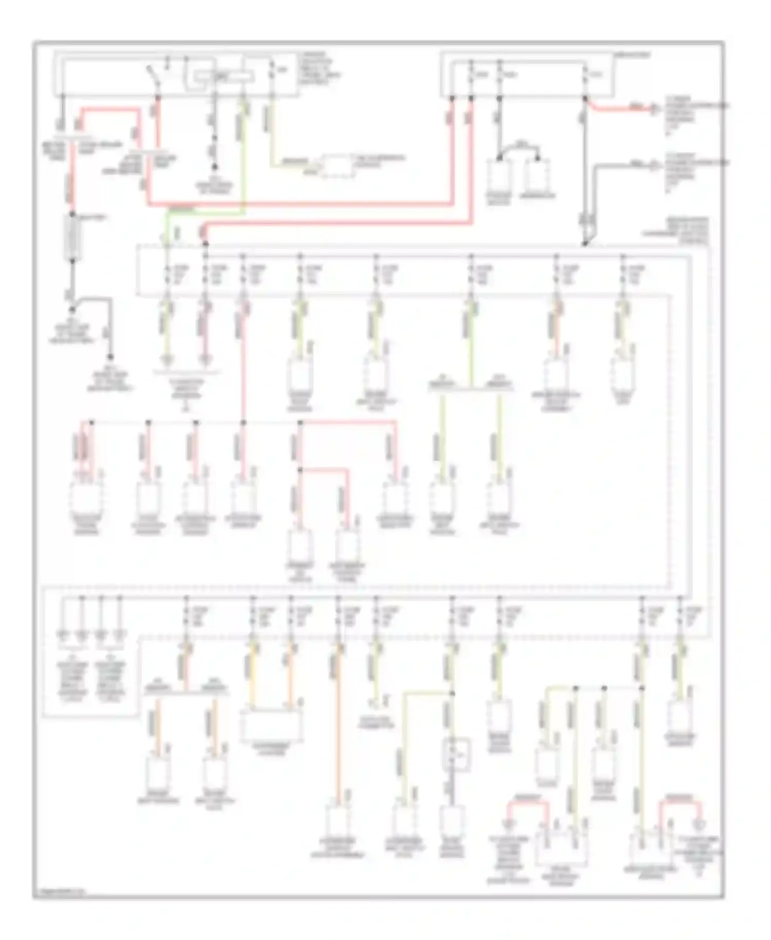 XJR Jaguar III (2003-2009): Power distribution circuit (1 of 6)
