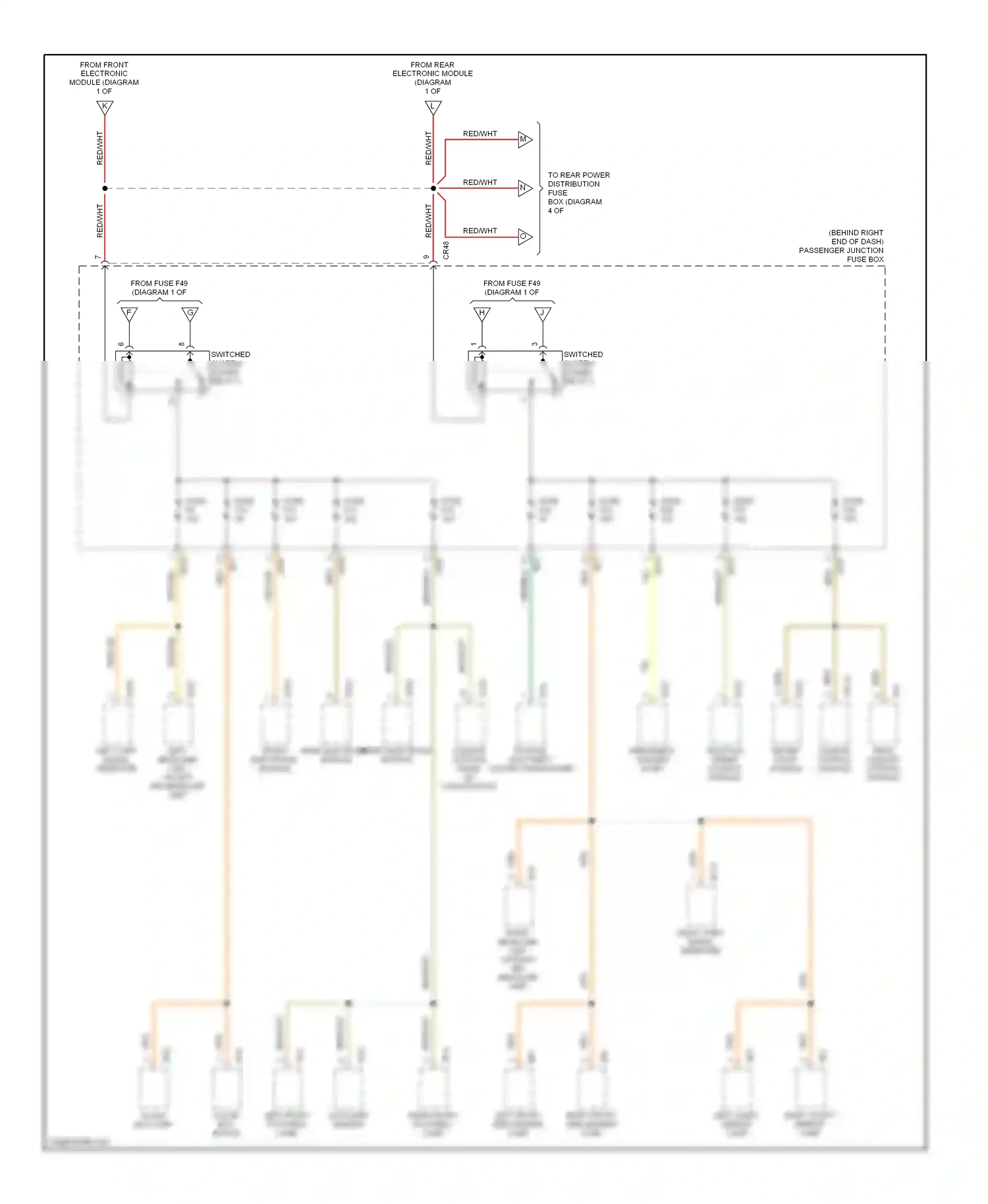 Jaguar XJR III (2003-2009) climate control panel front electronic module wiring diagram  (1 of 1)