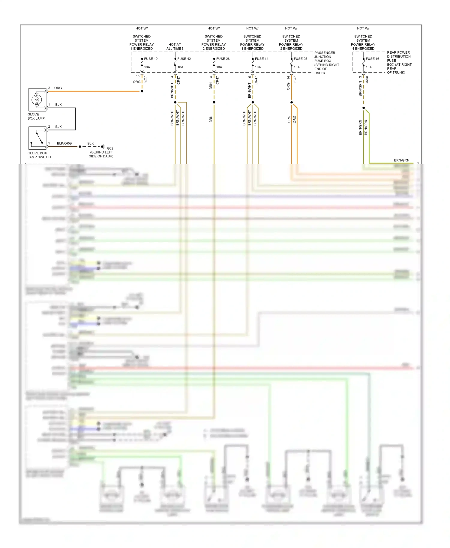 Jaguar XJR III (2003-2009) computer data lines system wiring diagram  (12 of 39)