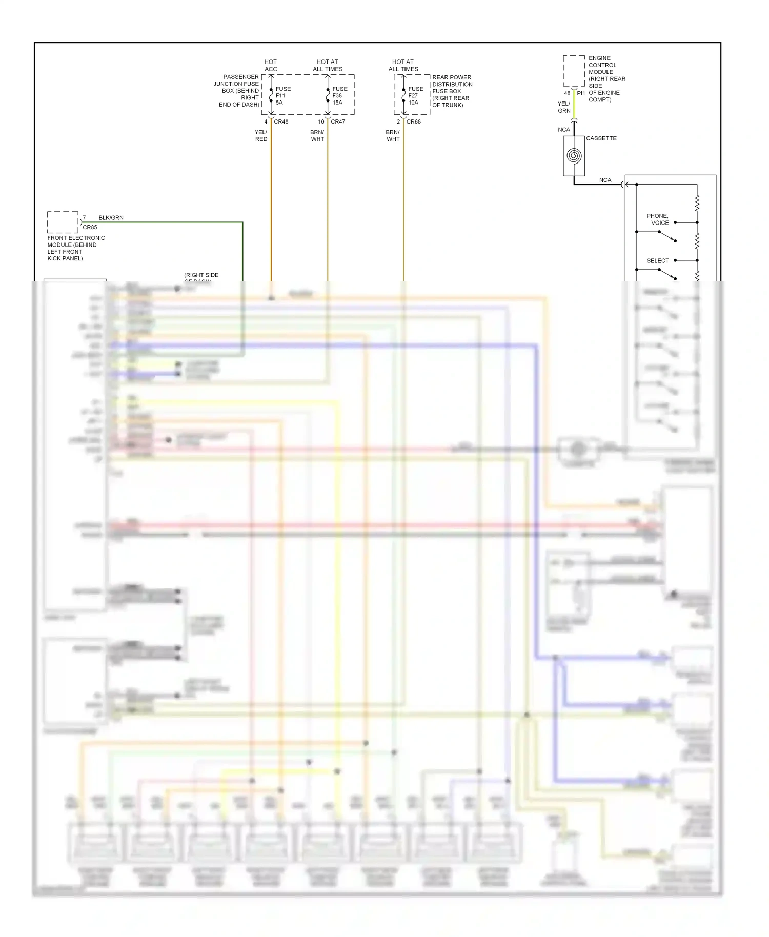 Jaguar XJR III (2003-2009) computer data lines system wiring diagram  (34 of 39)