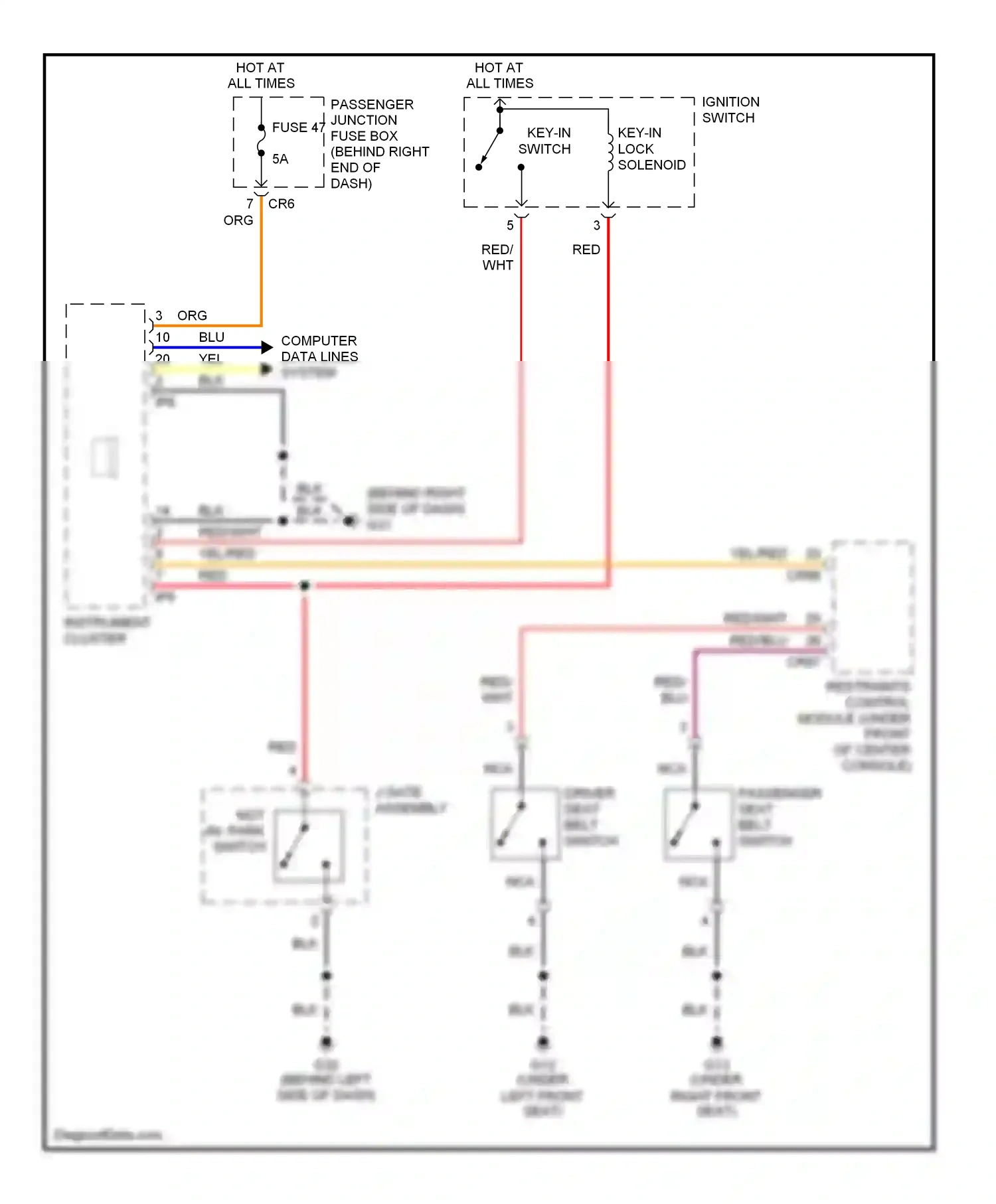 Jaguar XJR III (2003-2009) computer data lines system wiring diagram  (39 of 39)