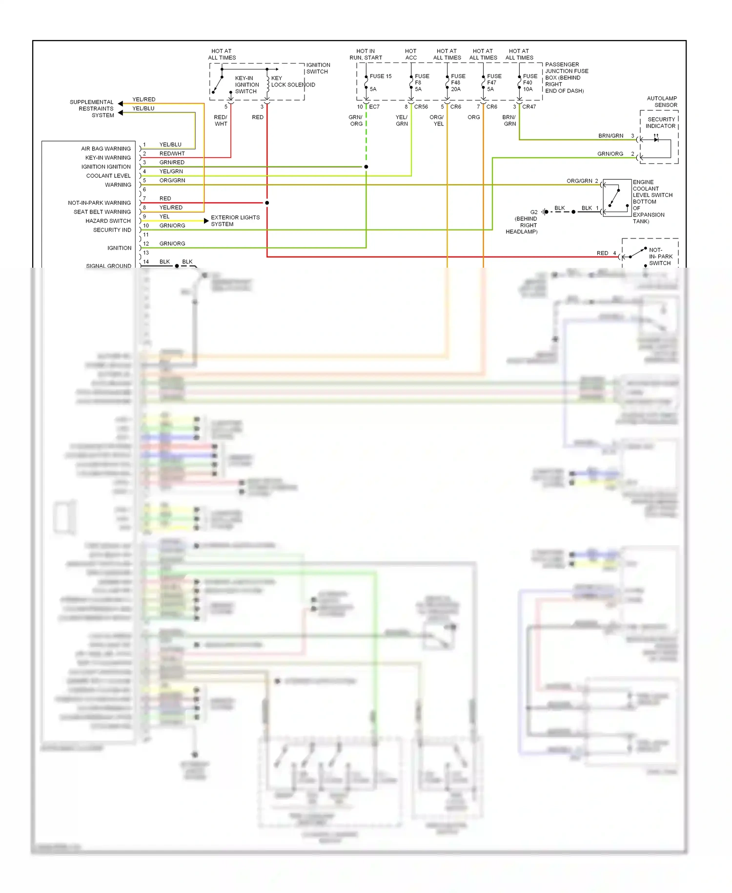 Jaguar XJR III (2003-2009) computer data lines system wiring diagram  (18 of 39)