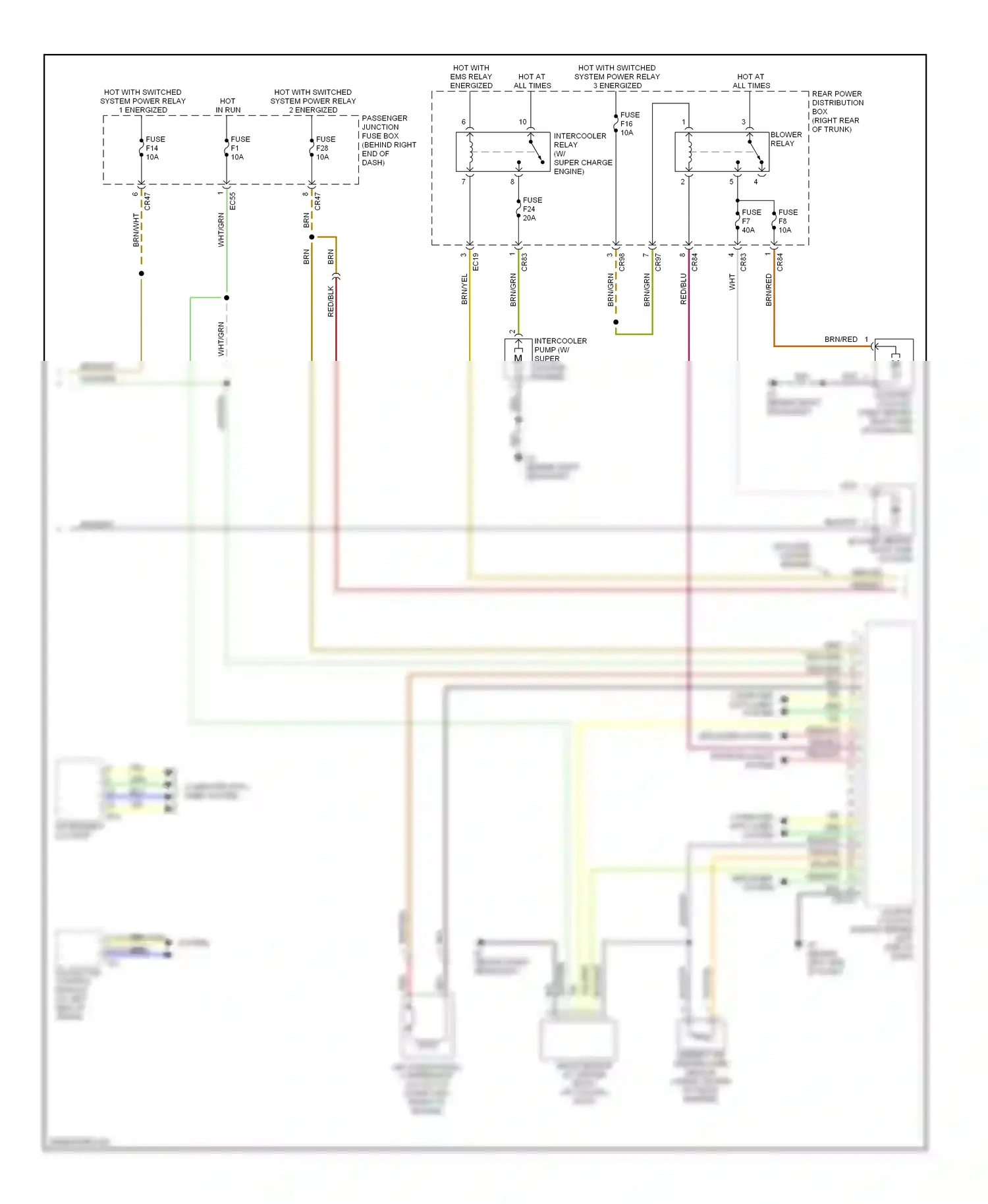 Jaguar XJR III (2003-2009) computer data lines system wiring diagram  (4 of 39)