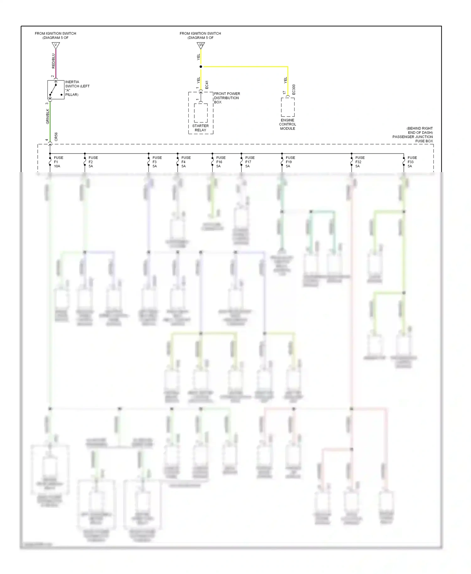 Jaguar XJR III (2003-2009) dynamic stability control module wiring diagram  (2 of 2)