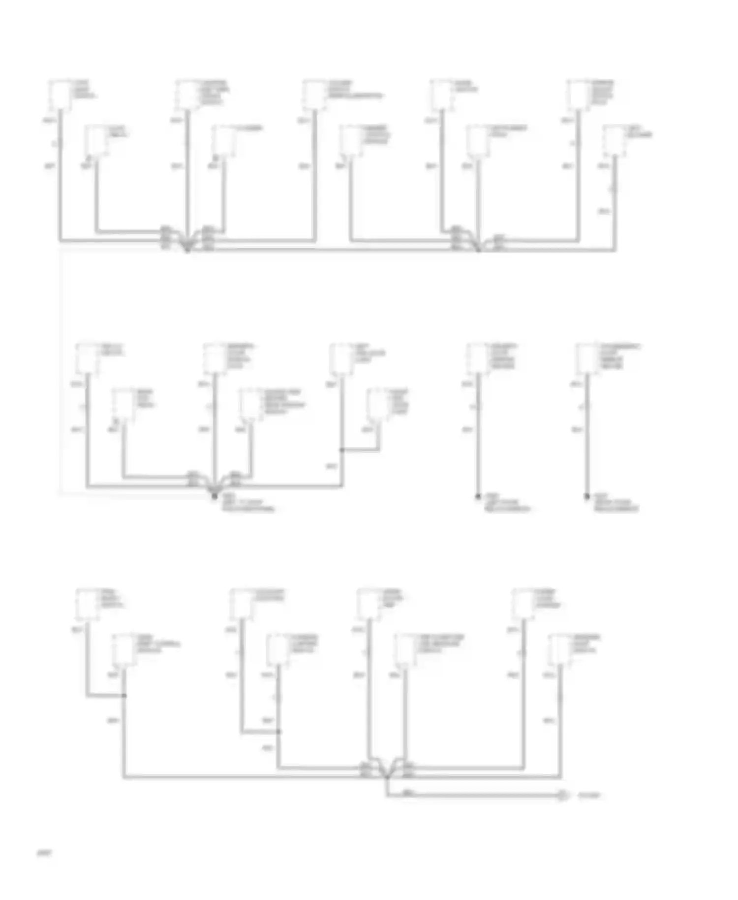 XJS Jaguar Series 3 (1990-1996): Ground distribution circuit (5 of 8)