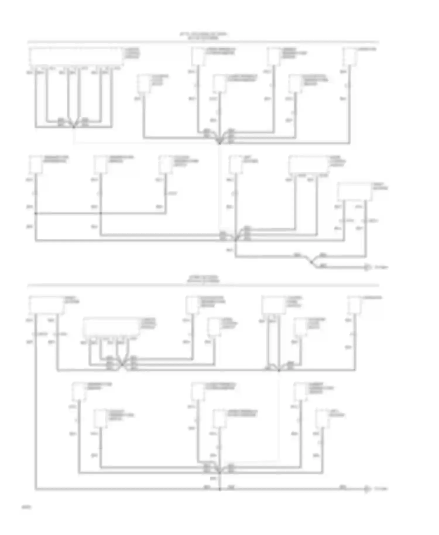 XJS Jaguar Series 3 (1990-1996): Ground distribution circuit (6 of 8)