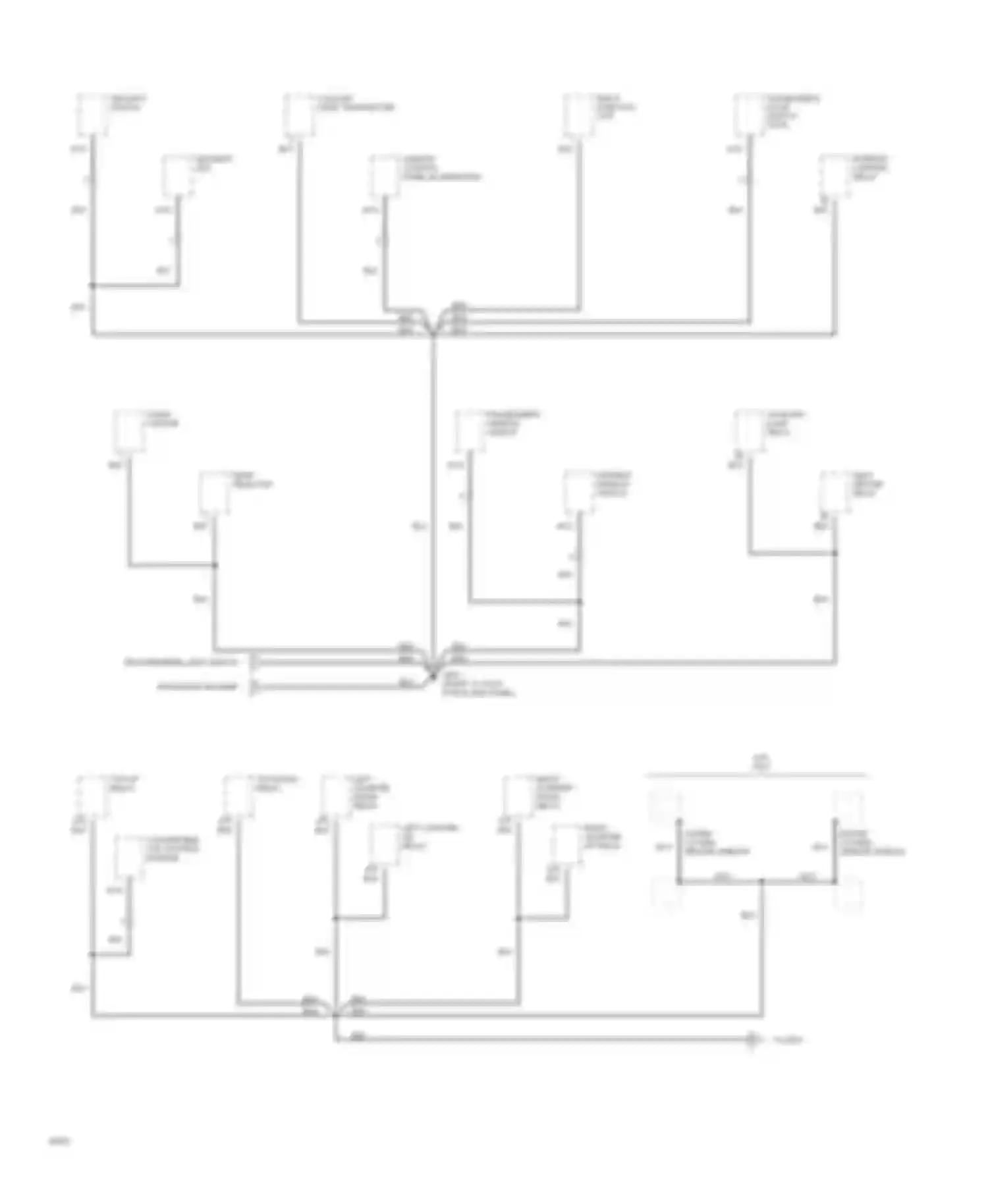 XJS Jaguar Series 3 (1990-1996): Ground distribution circuit (7 of 8)