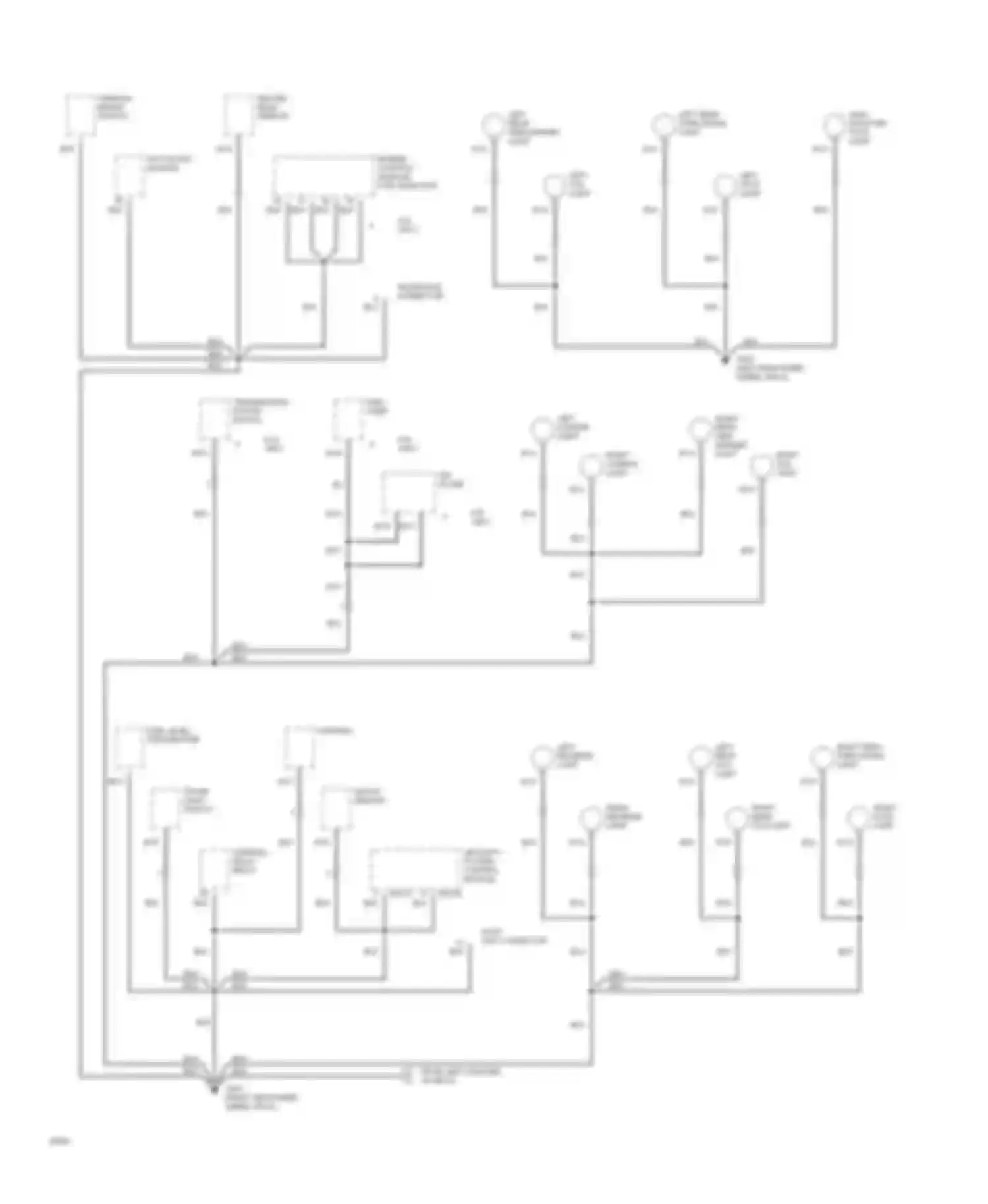 XJS Jaguar Series 3 (1990-1996): Ground distribution circuit (8 of 8)