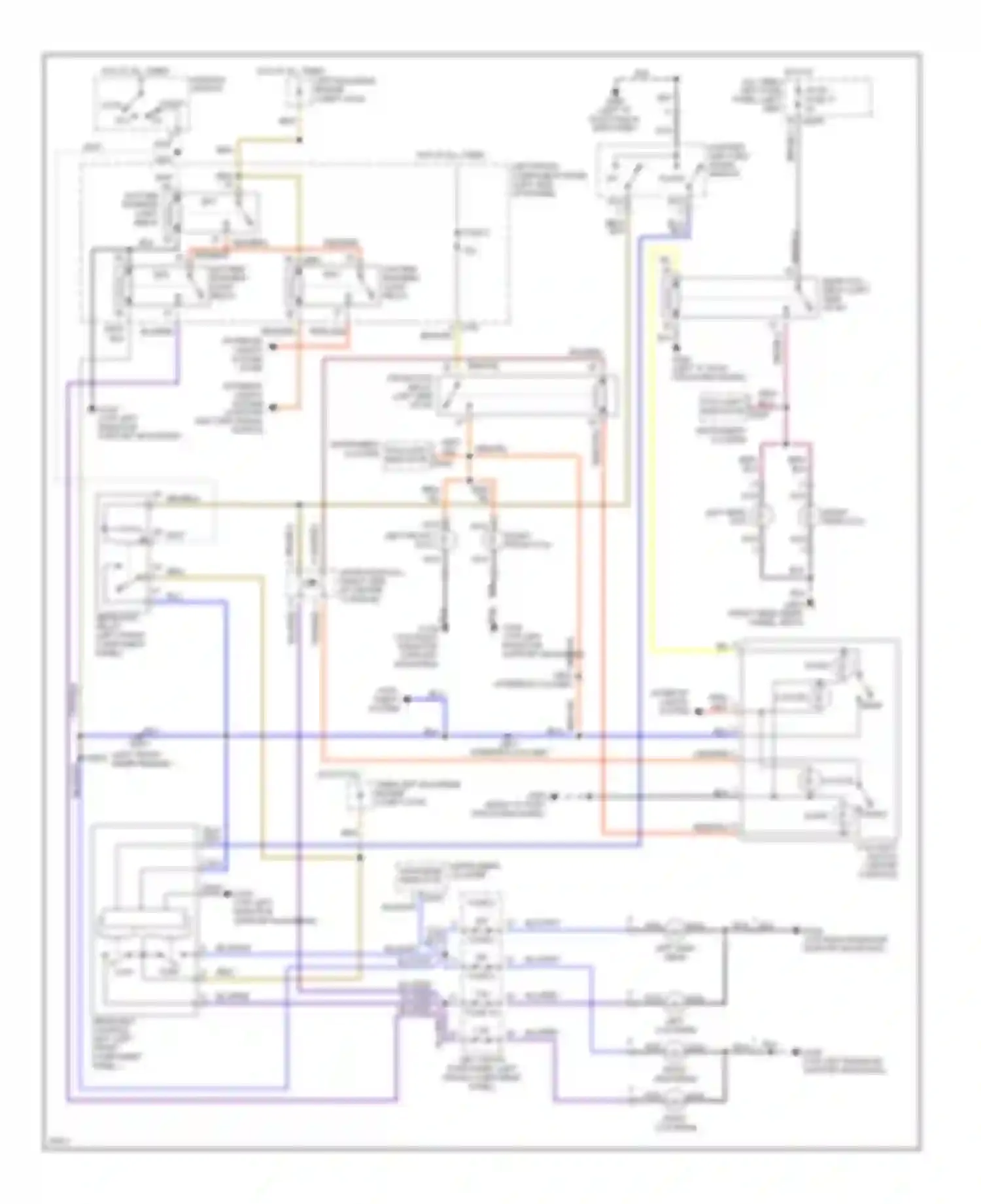 XJS Jaguar Series 3 (1990-1996): Headlight circuit, with drl