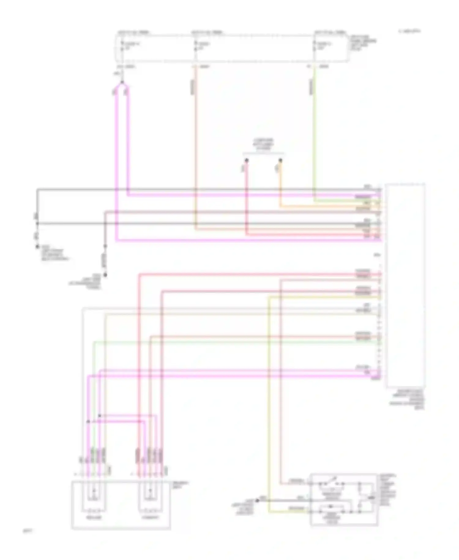 XJS Jaguar Series 3 (1990-1996): Memory seat/mirrors circuit (2 of 2)