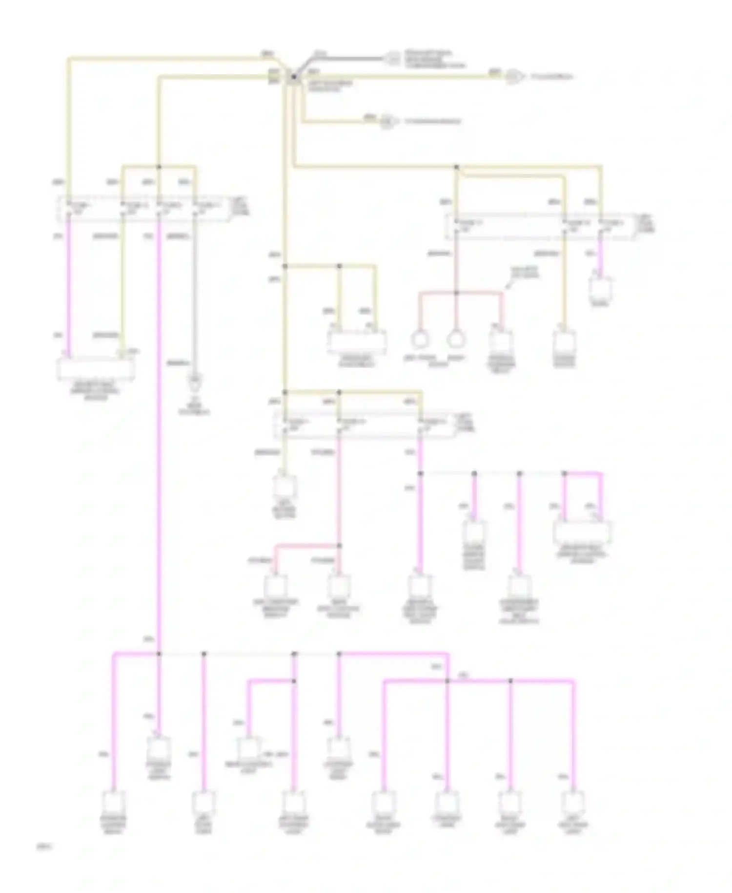 XJS Jaguar Series 3 (1990-1996): Power distribution circuit (4 of 5)