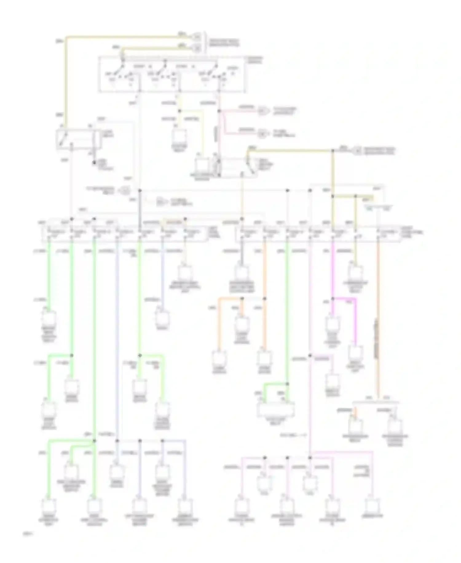 XJS Jaguar Series 3 (1990-1996): Power distribution circuit (5 of 5)