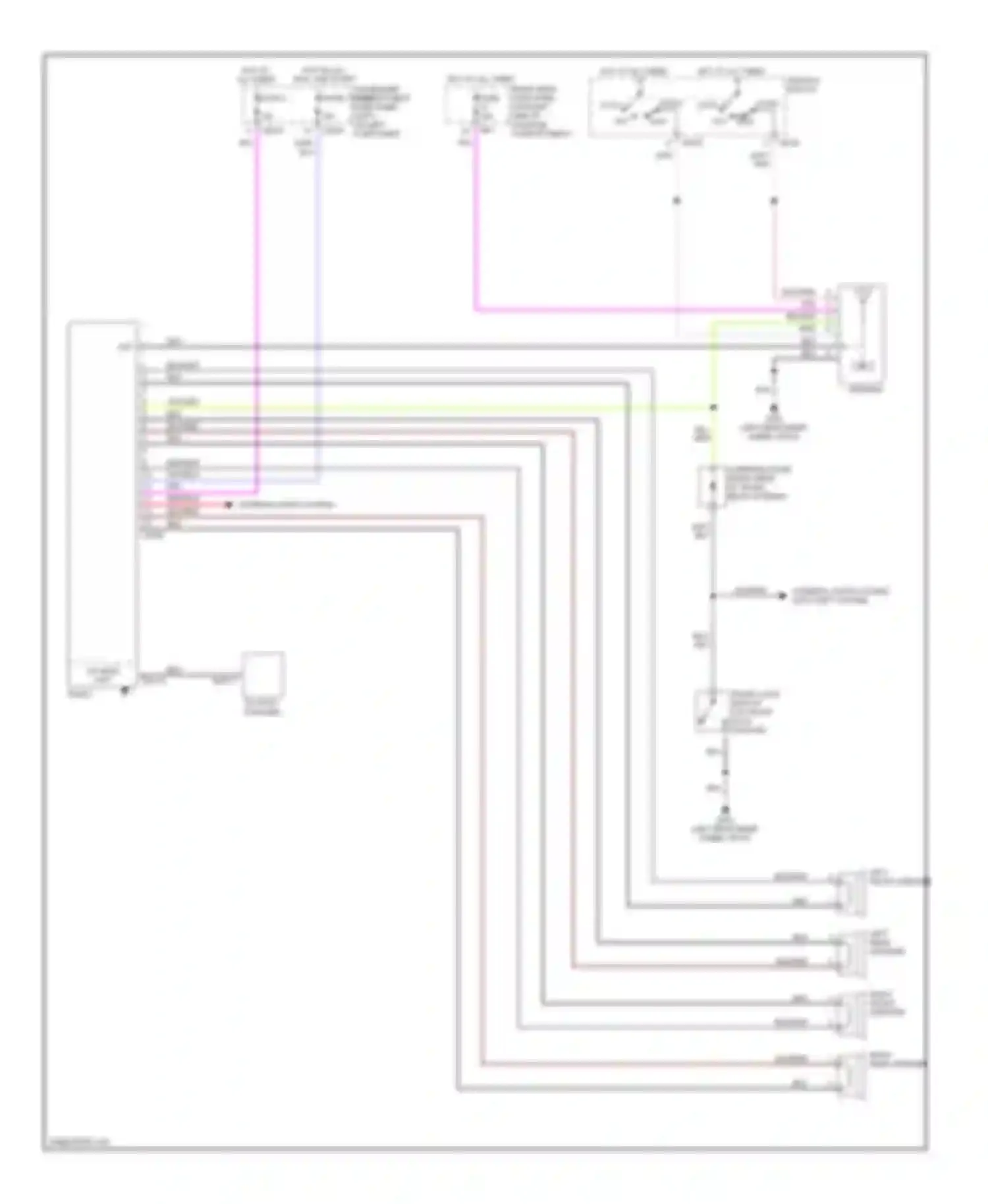 XJS Jaguar Series 3 (1990-1996): 6.0l, radio circuits, after vin 190528