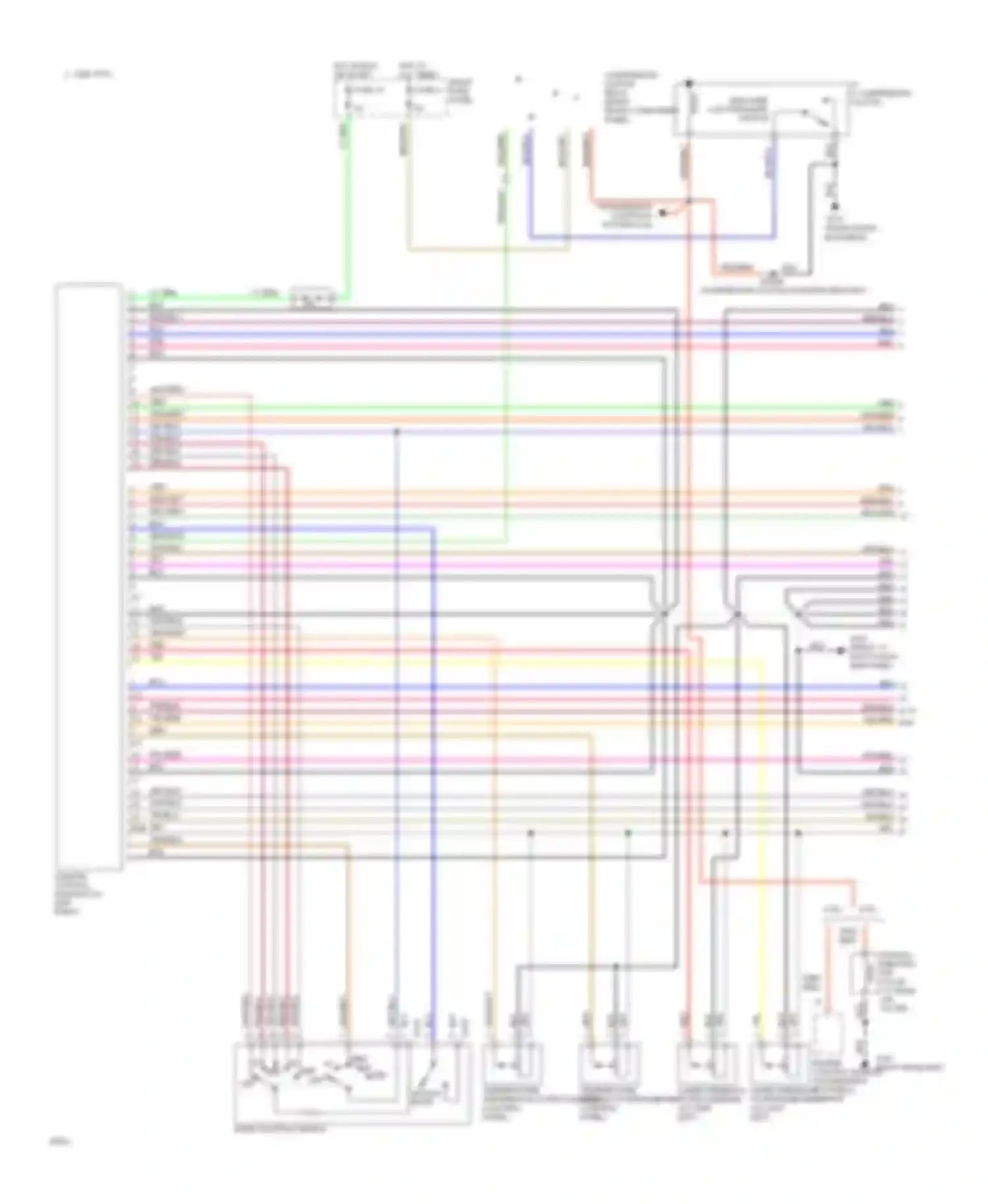 Wiring diagram a/c compressor clutch for Jaguar XJS Series 3 (1990-1996) (1 of 2)