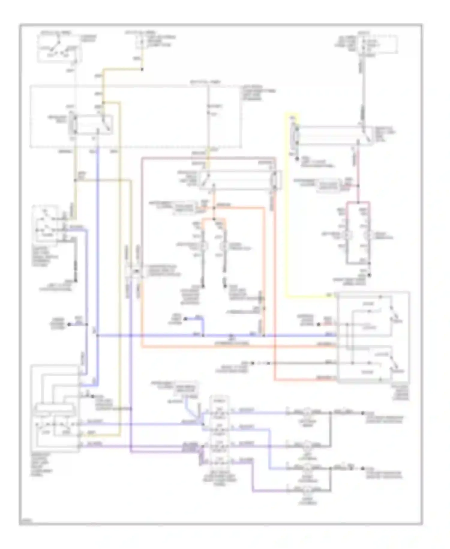 Wiring diagram left low beam for Jaguar XJS Series 3 (1990-1996) (2 of 2)