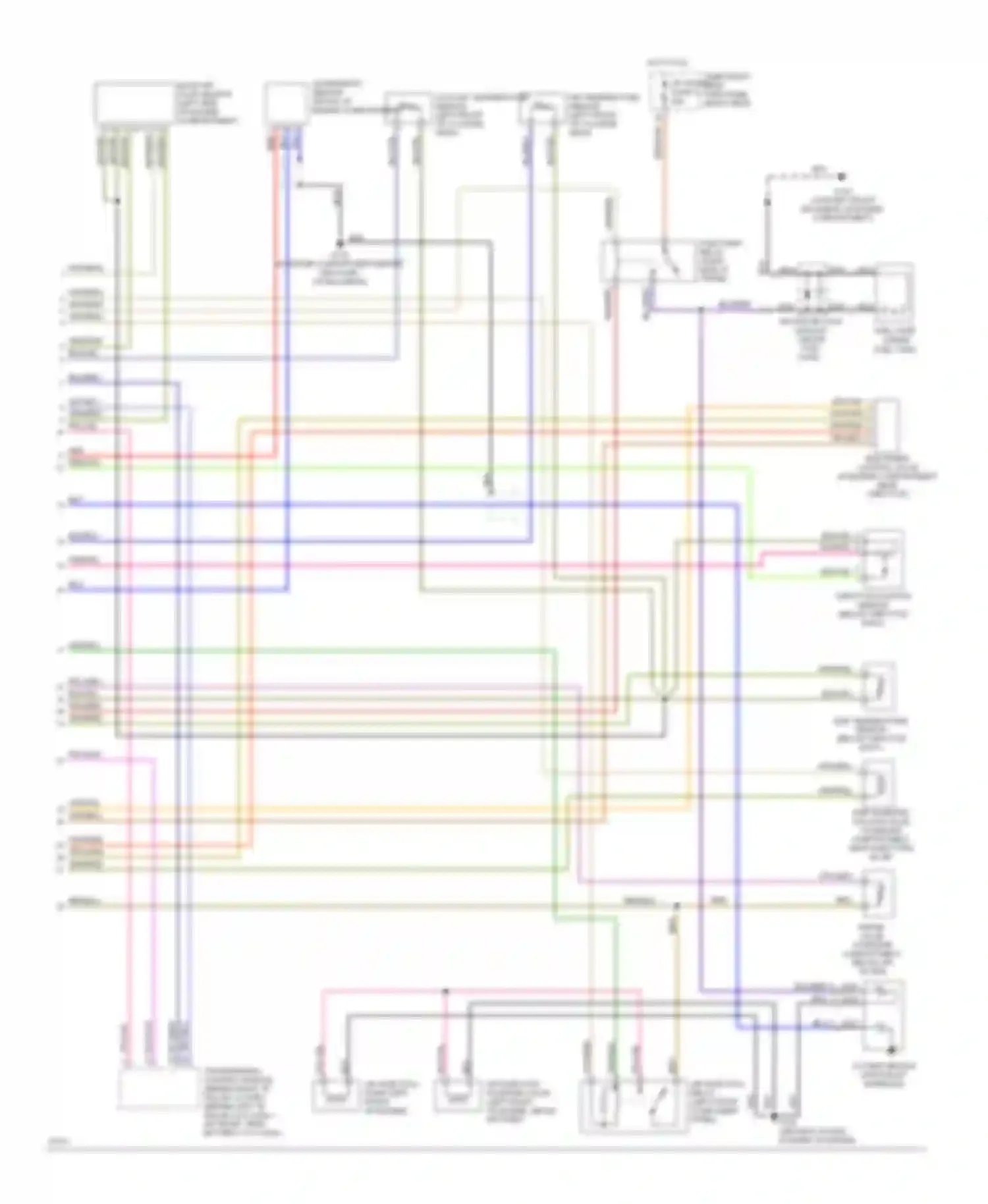 Wiring diagram org/red for Jaguar XJS Series 3 (1990-1996) (10 of 14)