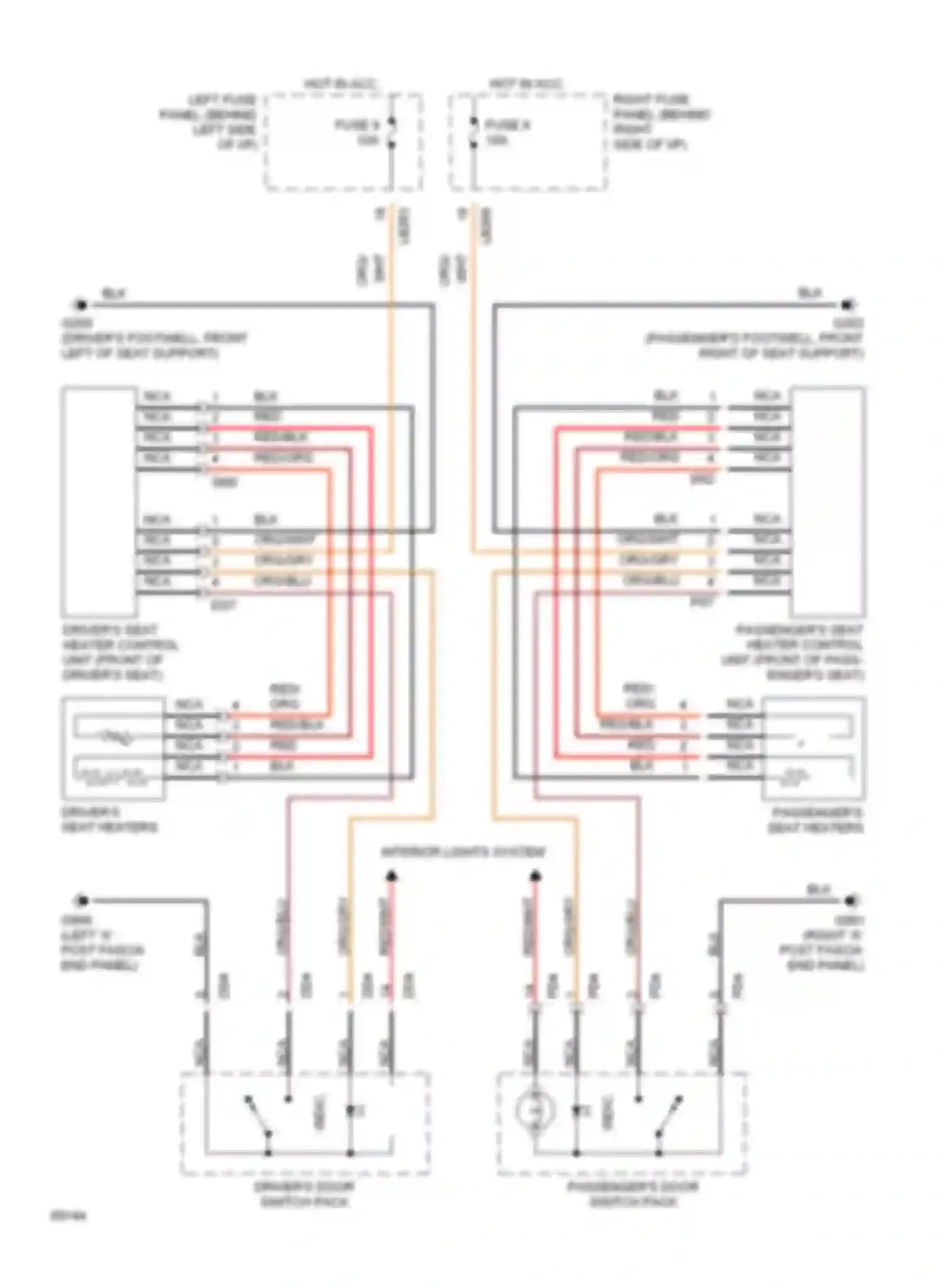 Wiring diagram red/wht for Jaguar XJS Series 3 (1990-1996) (1 of 3)