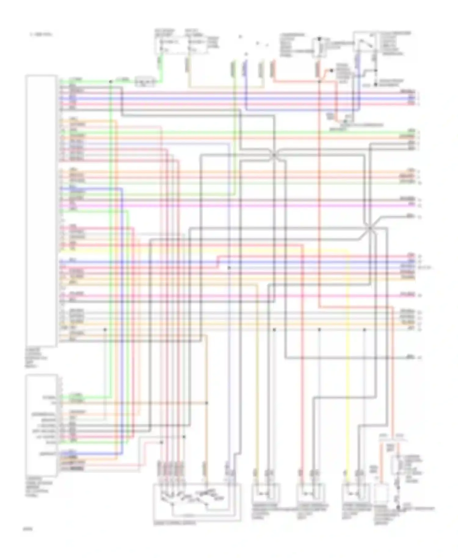Wiring diagram trans- mission controls system for Jaguar XJS Series 3 (1990-1996) (1 of 1)