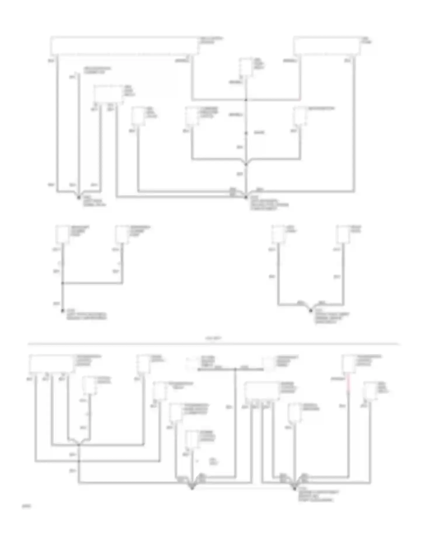 Wiring diagram transmission control module for Jaguar XJS Series 3 (1990-1996) (2 of 3)