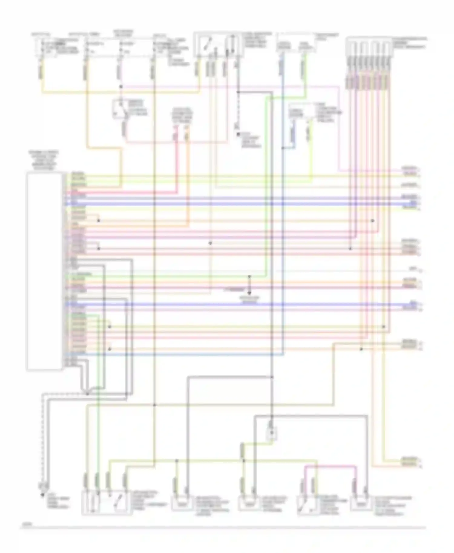 Wiring diagram trip computer and message display fuel info for Jaguar XJS Series 3 (1990-1996) (1 of 1)