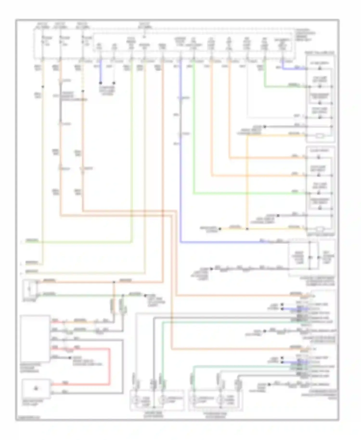 XK Jaguar II facelift 2 (2011-2014): Exterior lamps circuit (2 of 2)