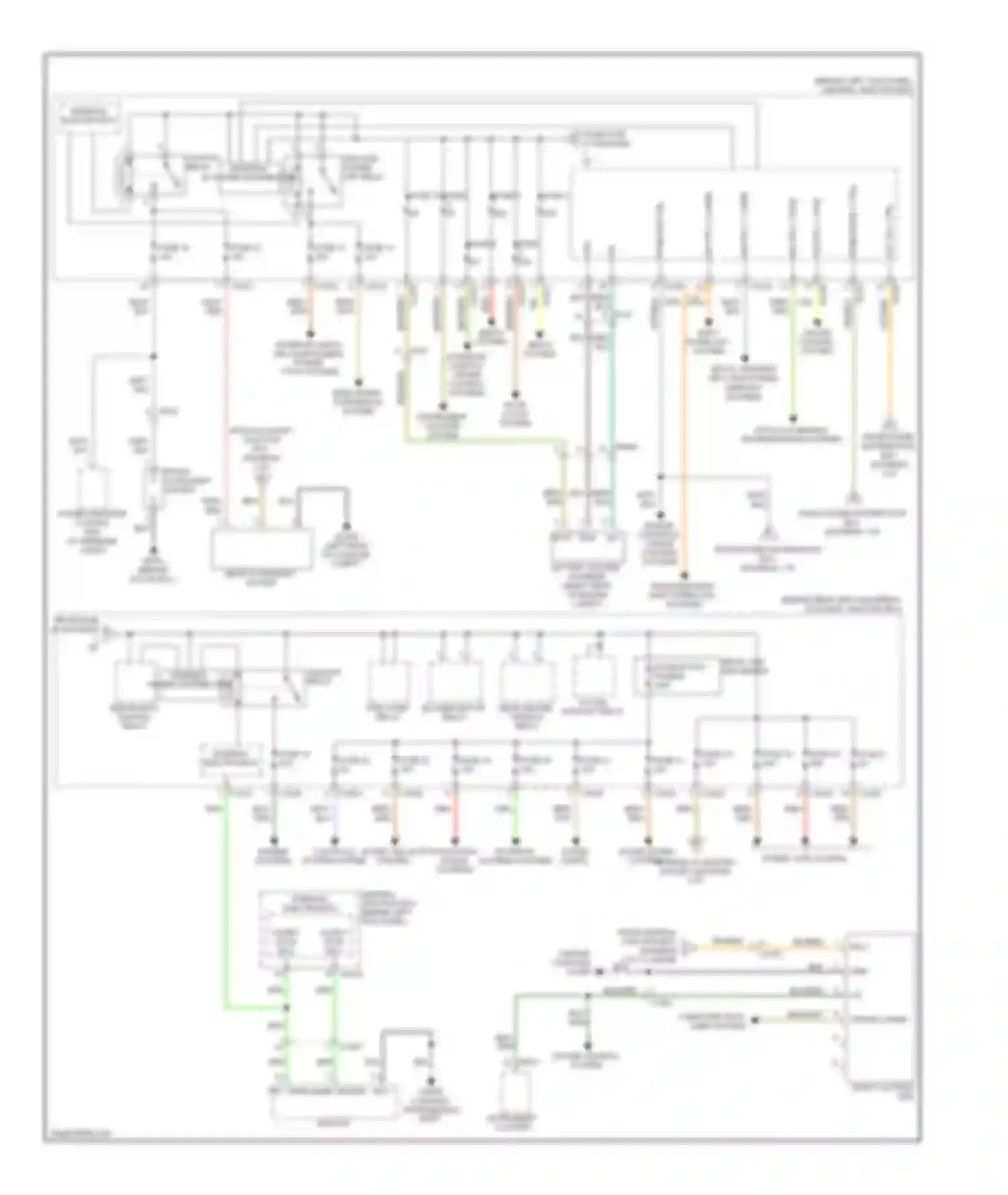 XK Jaguar II facelift 2 (2011-2014): Power distribution circuit (2 of 2)