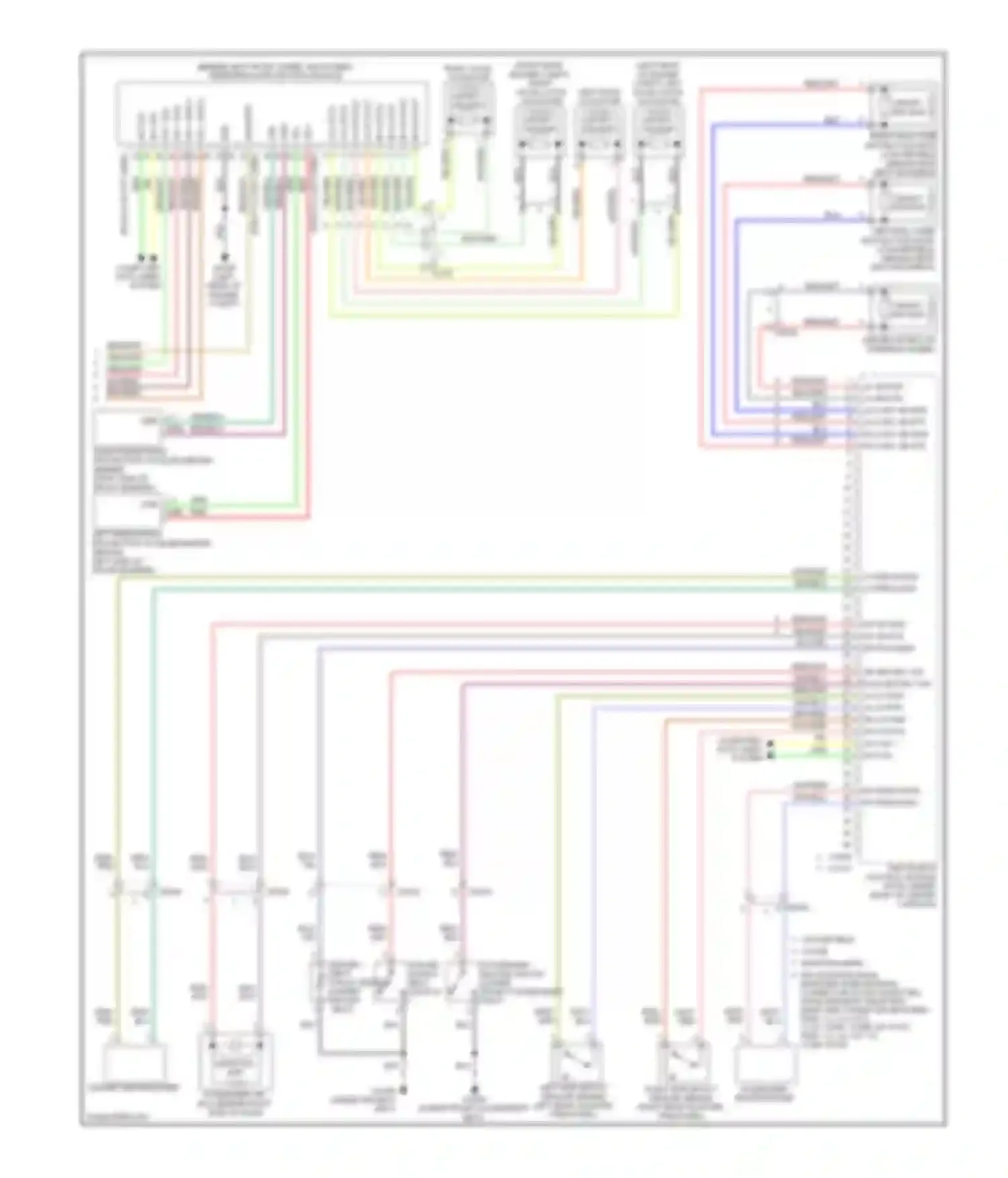 XK Jaguar II facelift 2 (2011-2014): Supplemental restraints circuit (2 of 2)