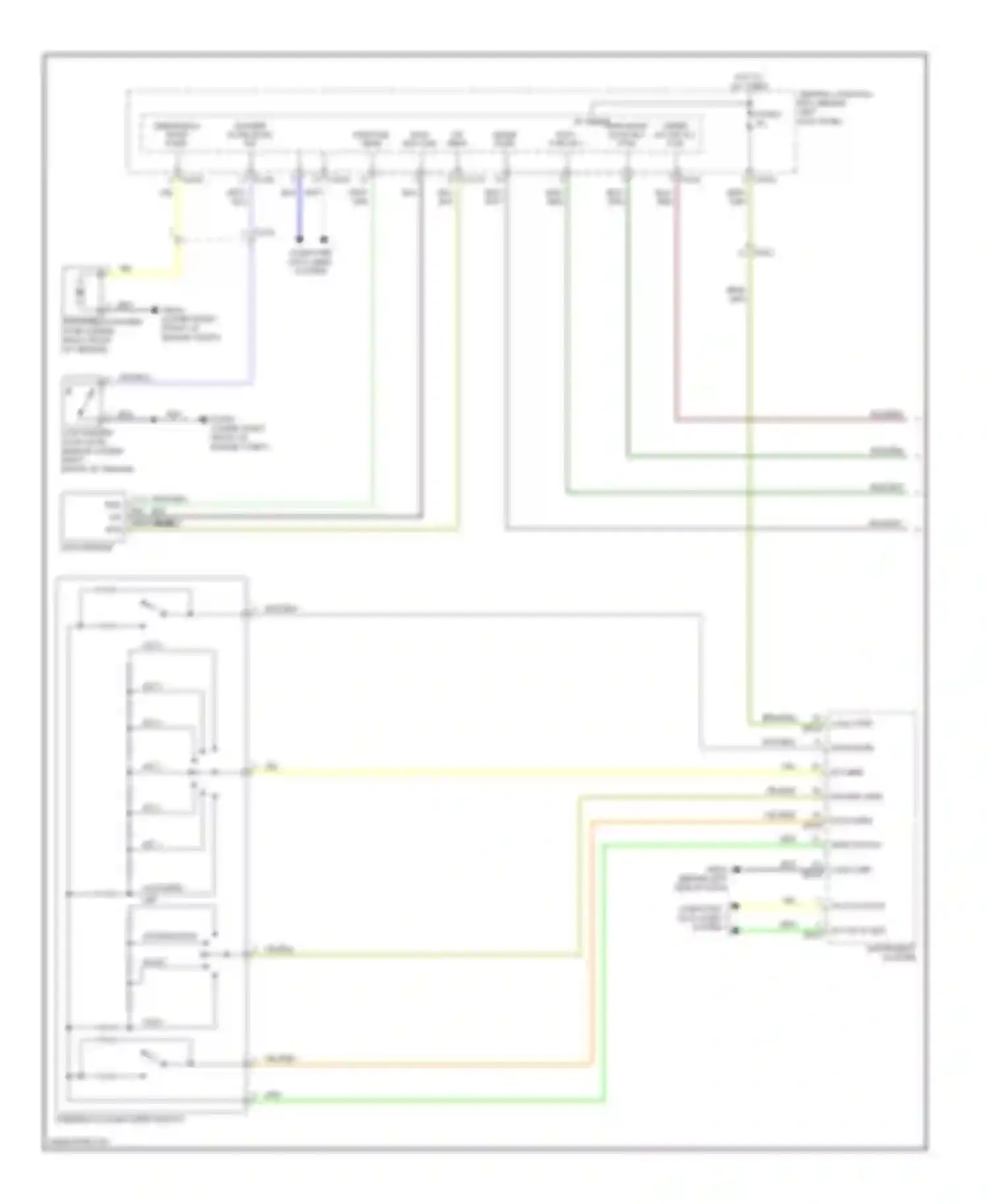 XK Jaguar II facelift 2 (2011-2014): Wiper/washer circuit (1 of 2)
