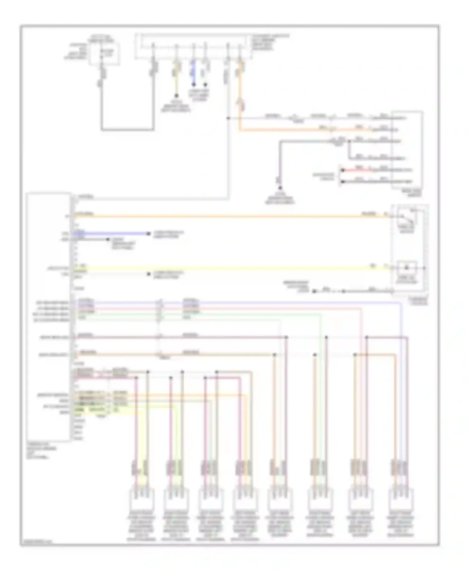 Wiring diagram 7 12 1 2 3 4 5 6 7 8 9 10 11 12 front sens gnd front sens sply for Jaguar XK II facelift 2 (2011-2014) (1 of 1)