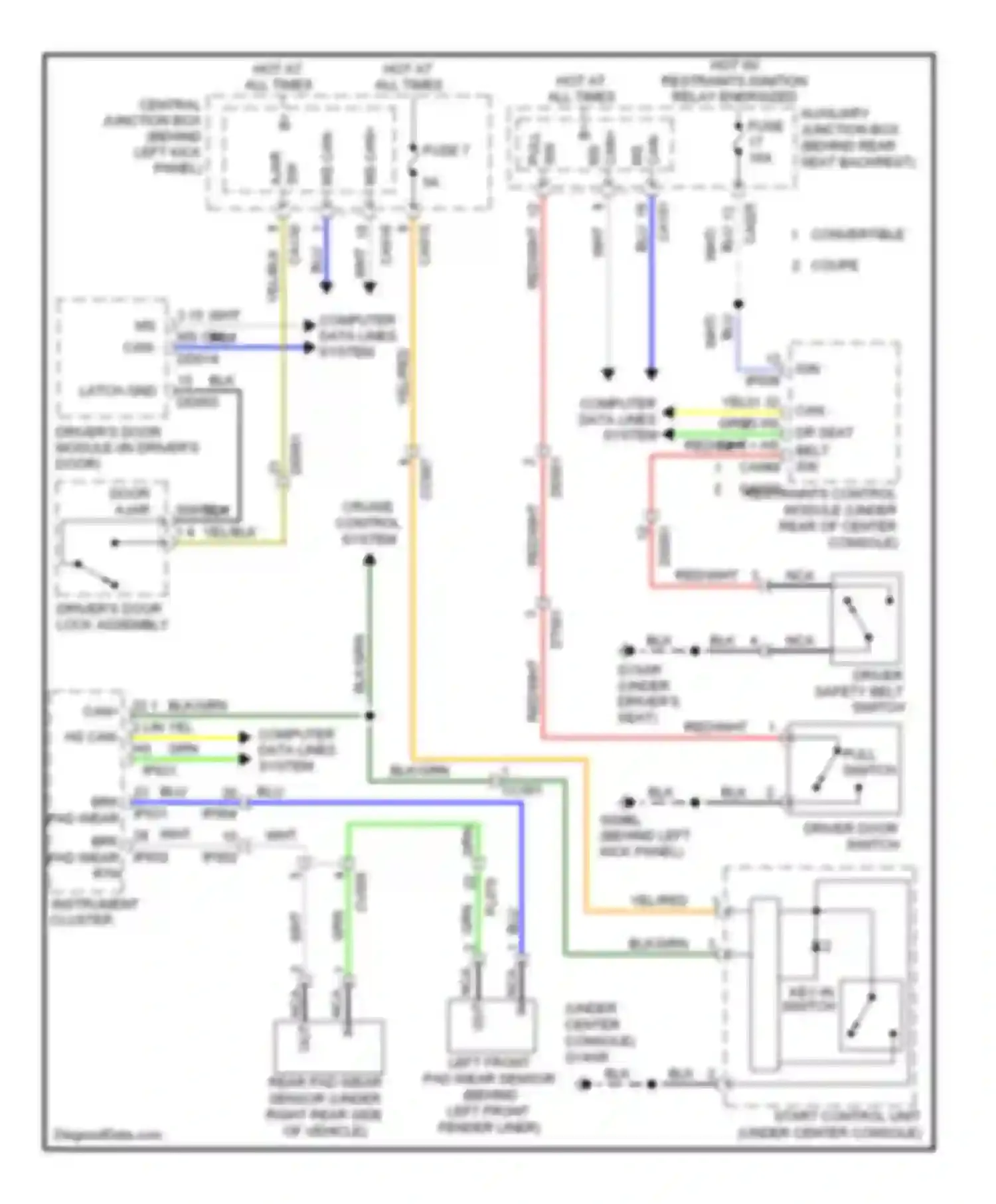 Wiring diagram blk for Jaguar XK II facelift 2 (2011-2014) (62 of 67)